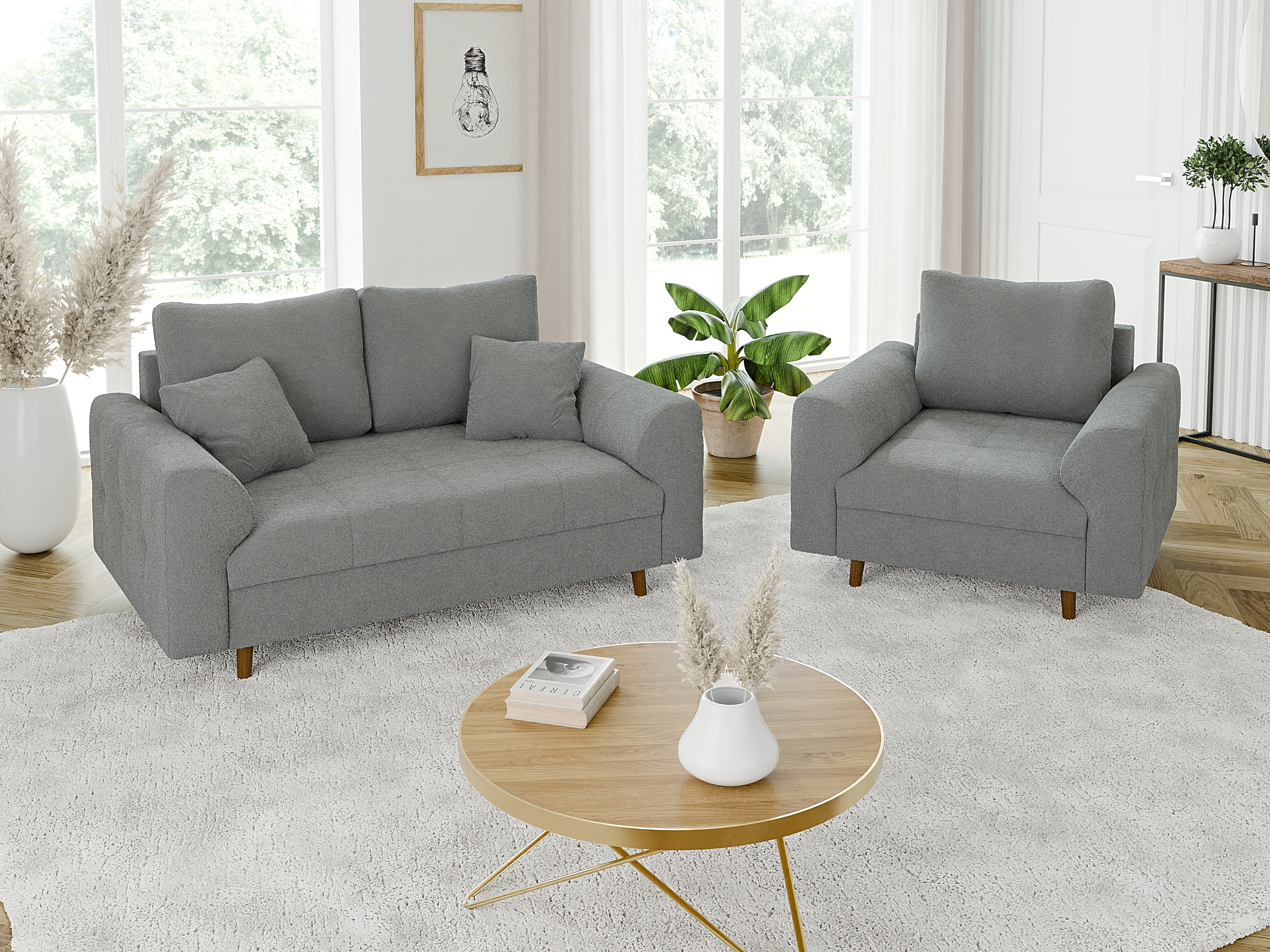 Ensemble de canapés Elbmori 106 (Coral 75)
