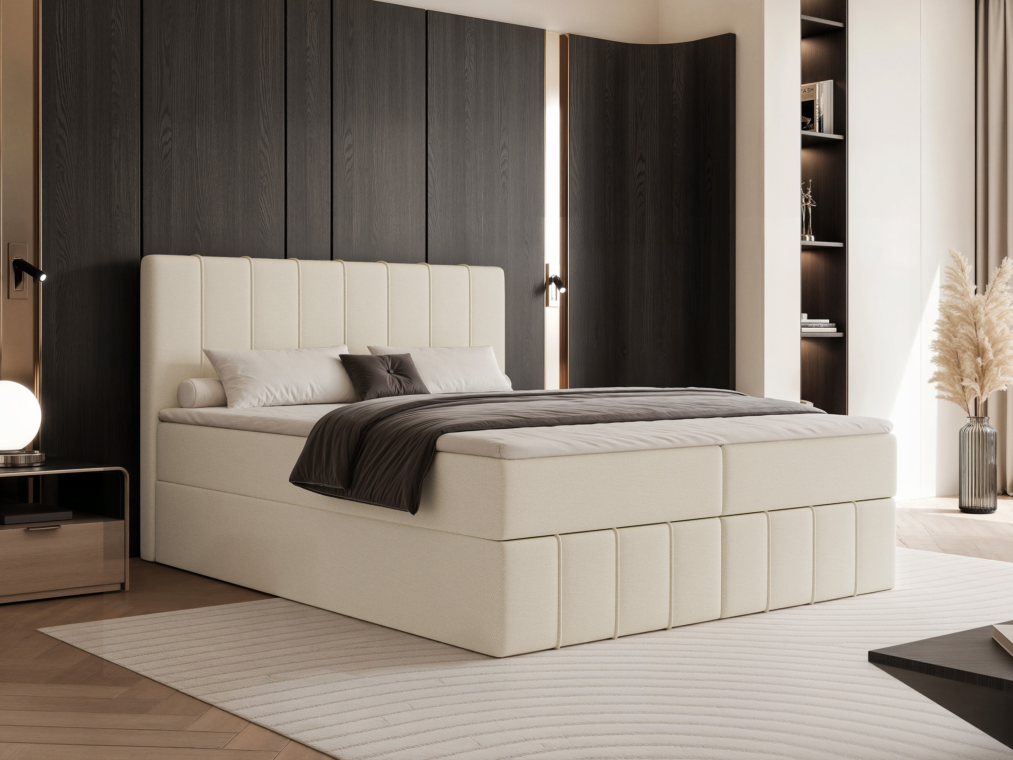 Lit boxspring Martinez 125 (Lumi 03)