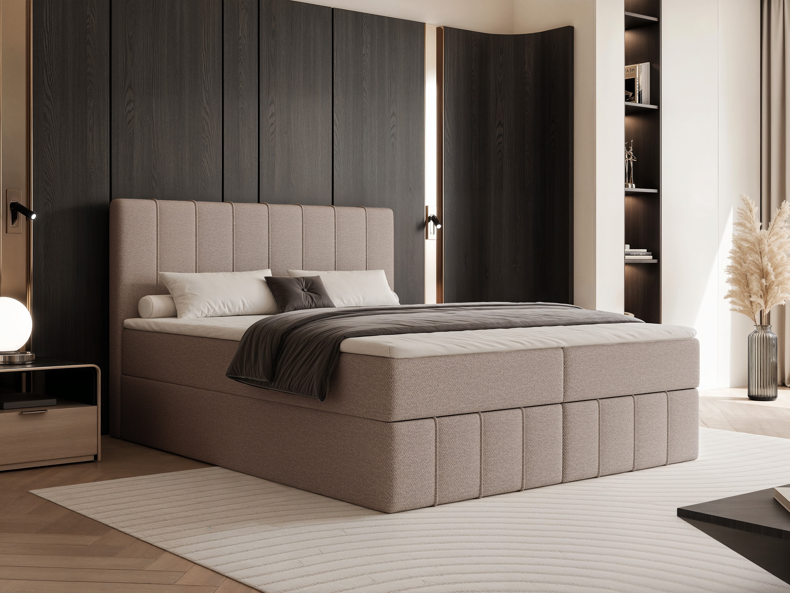 Lit boxspring Martinez 125 (Lumi 19)