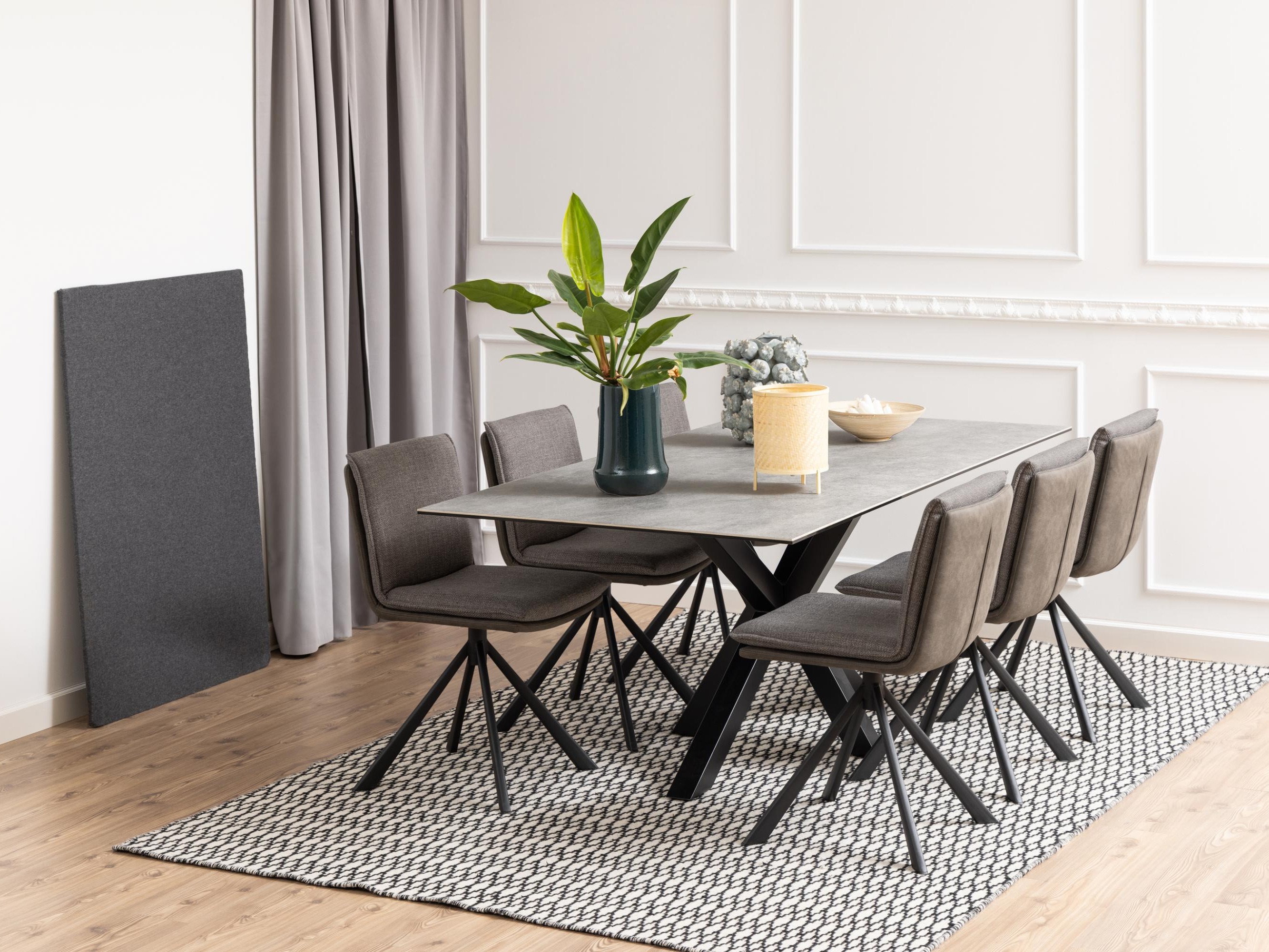 Table Norsica 394 (Gris clair + Noir)
