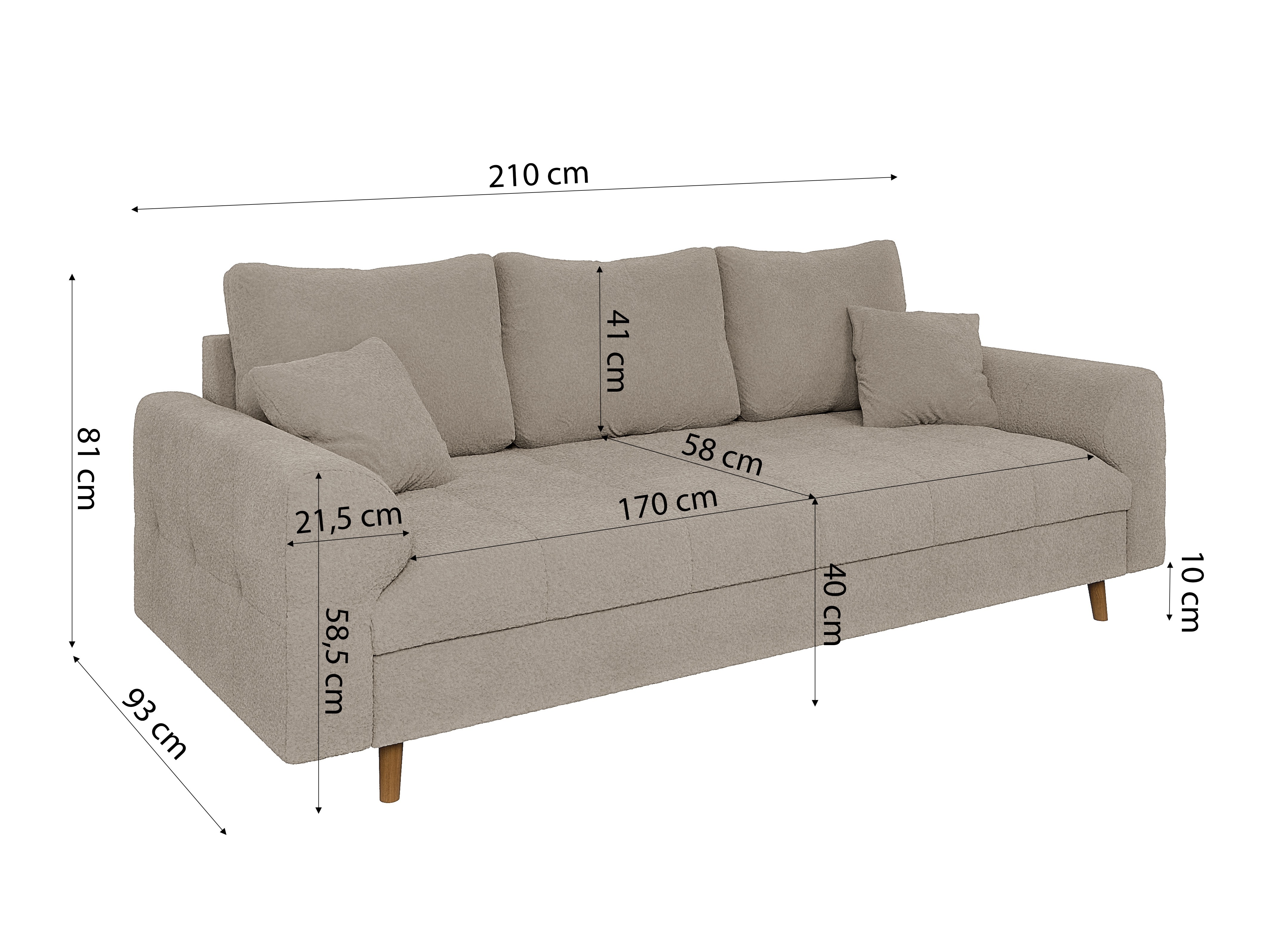 Ensemble de canapés Elbmori 107 (Coral 65)