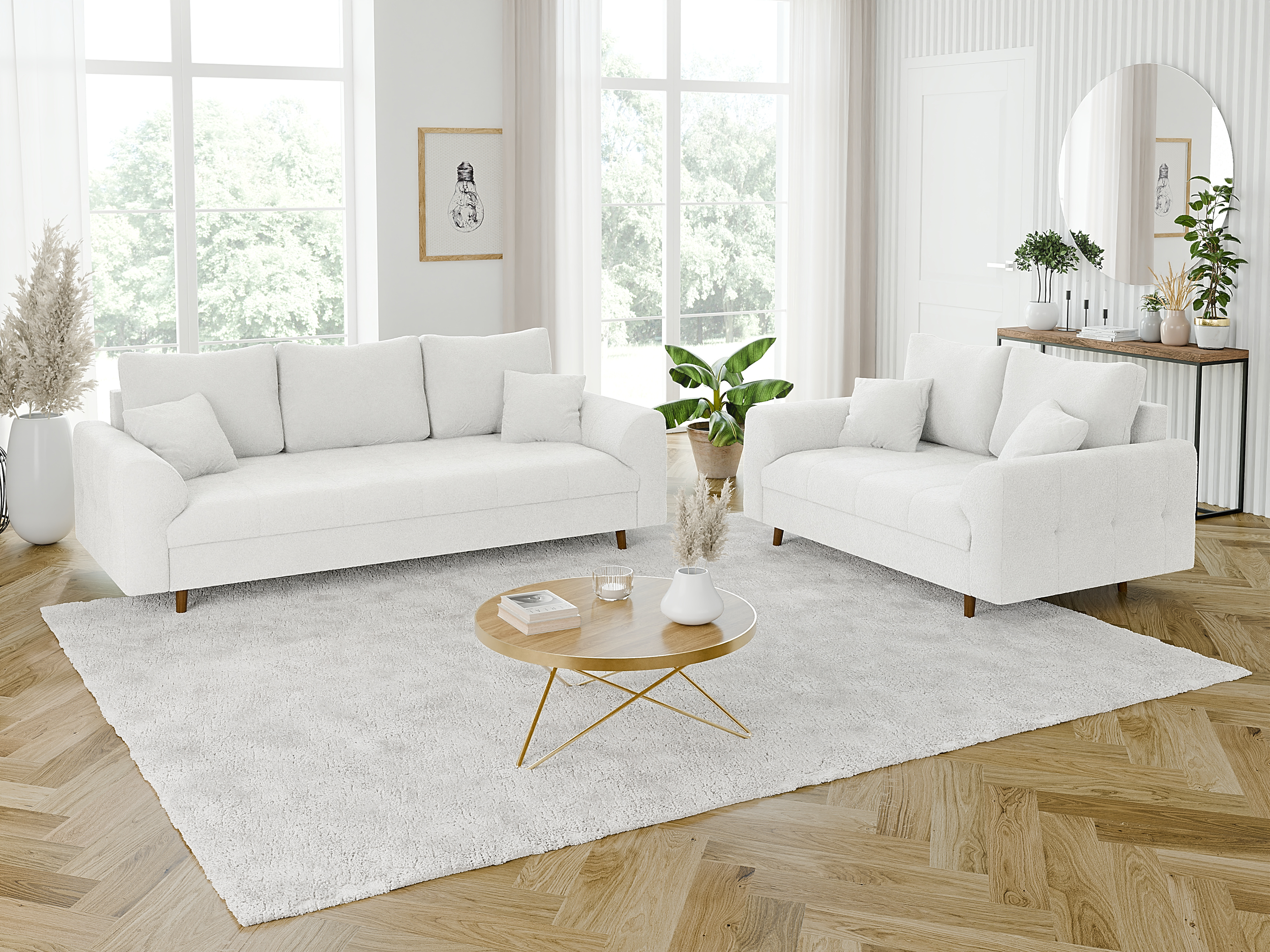 Ensemble de canapés Elbmori 107 (Coral 70)