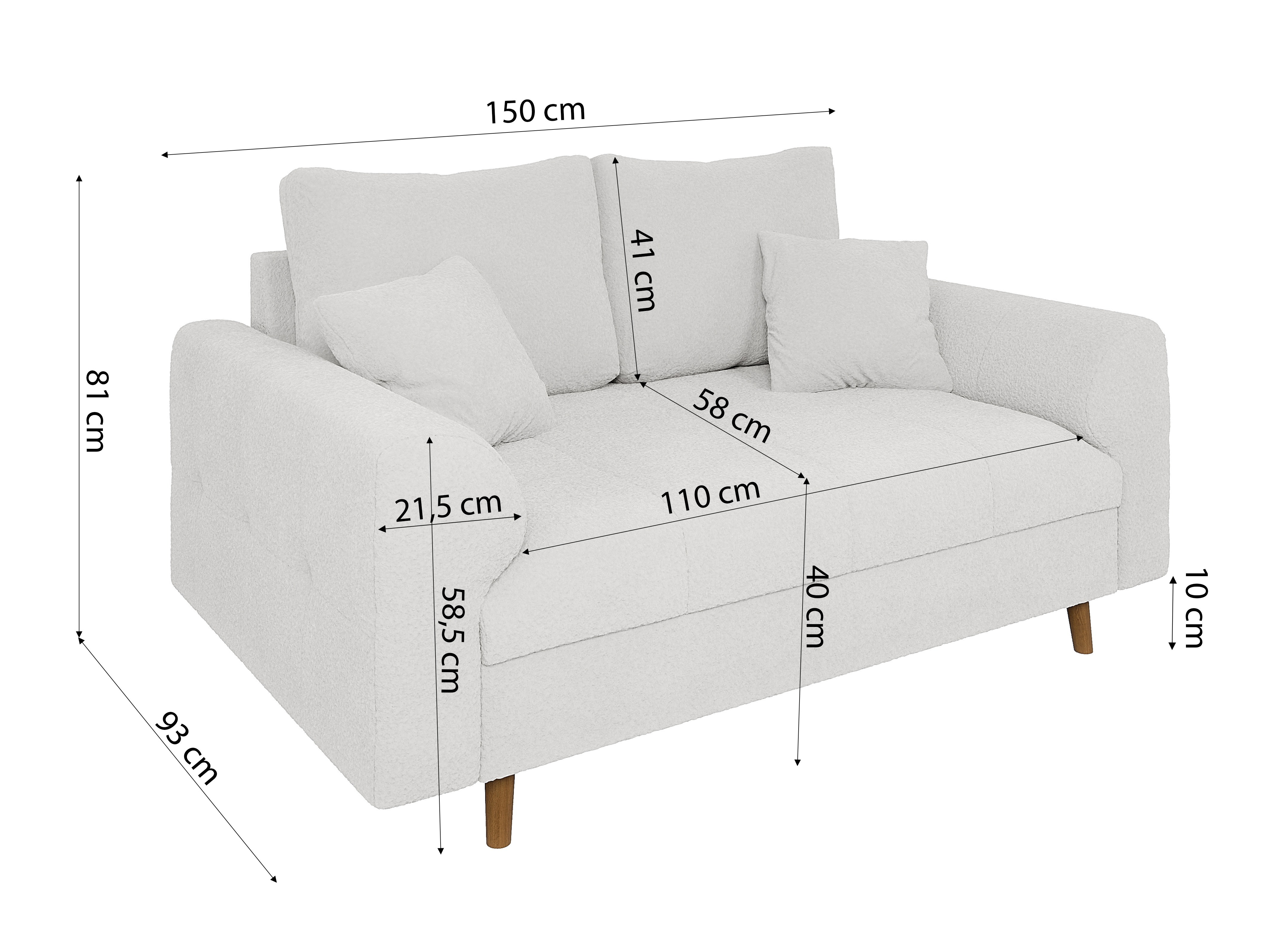 Ensemble de canapés Elbmori 107 (Coral 70)