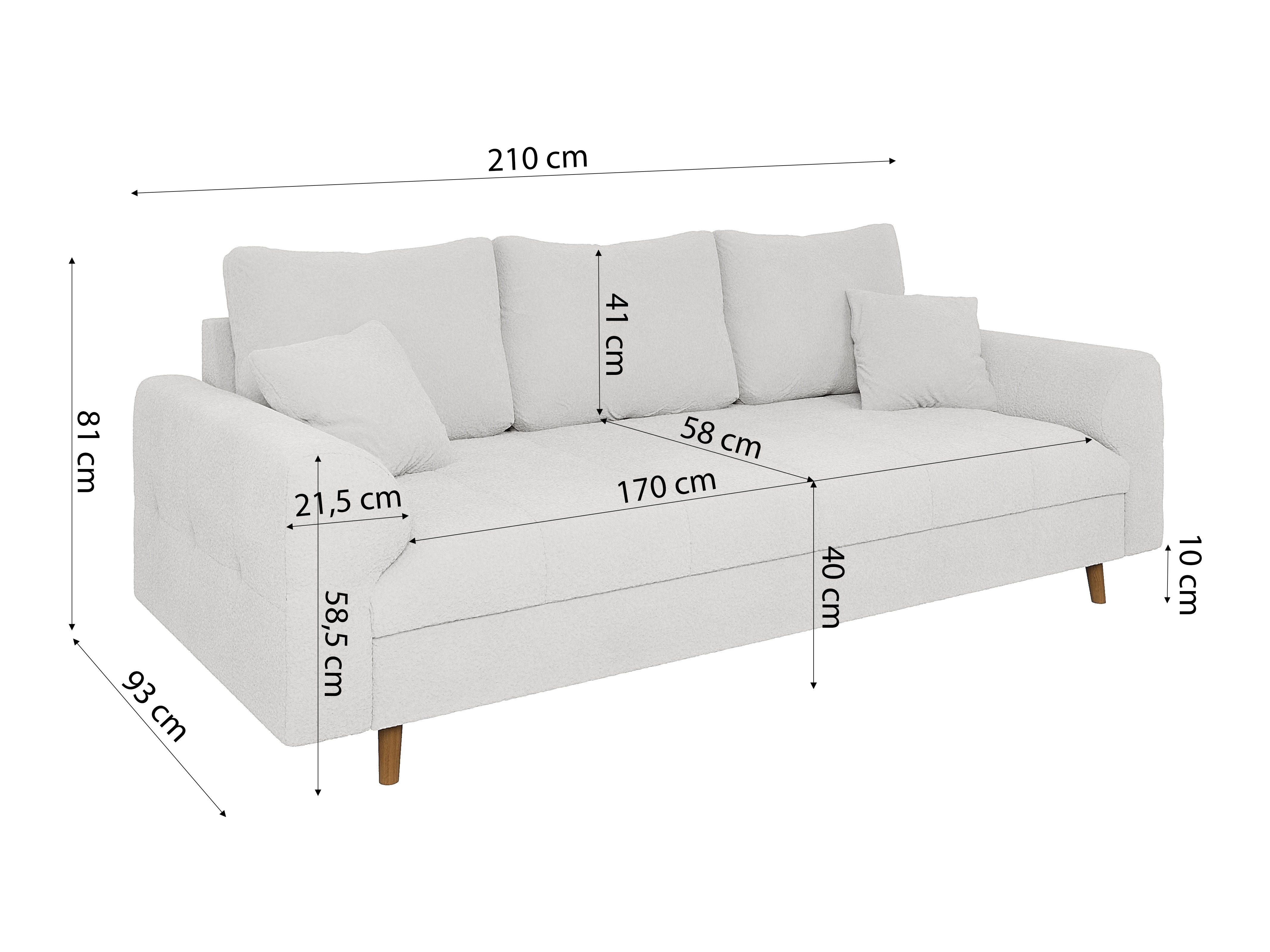 Ensemble de canapés Elbmori 107 (Coral 70)