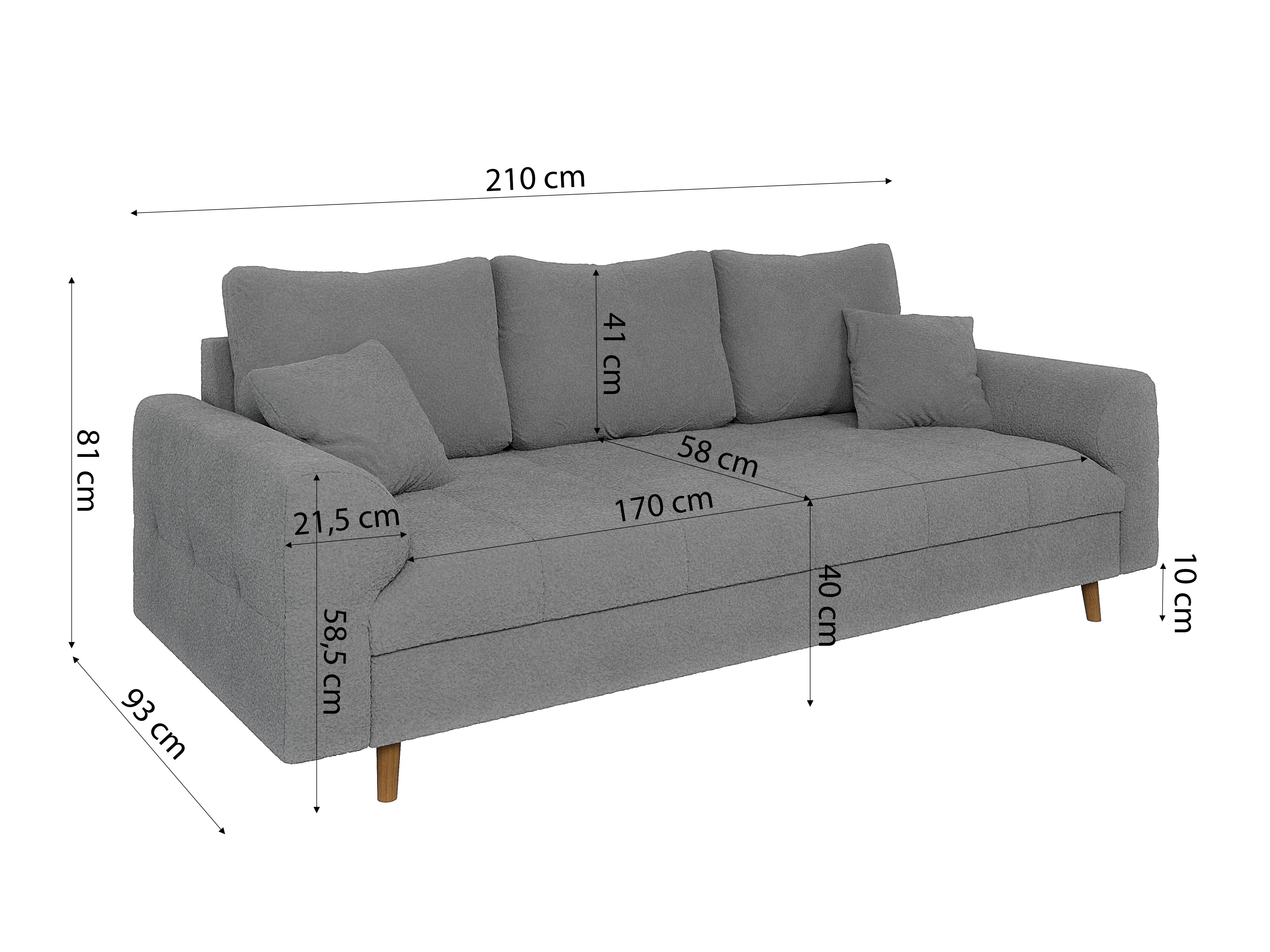 Ensemble de canapés Elbmori 107 (Coral 75)