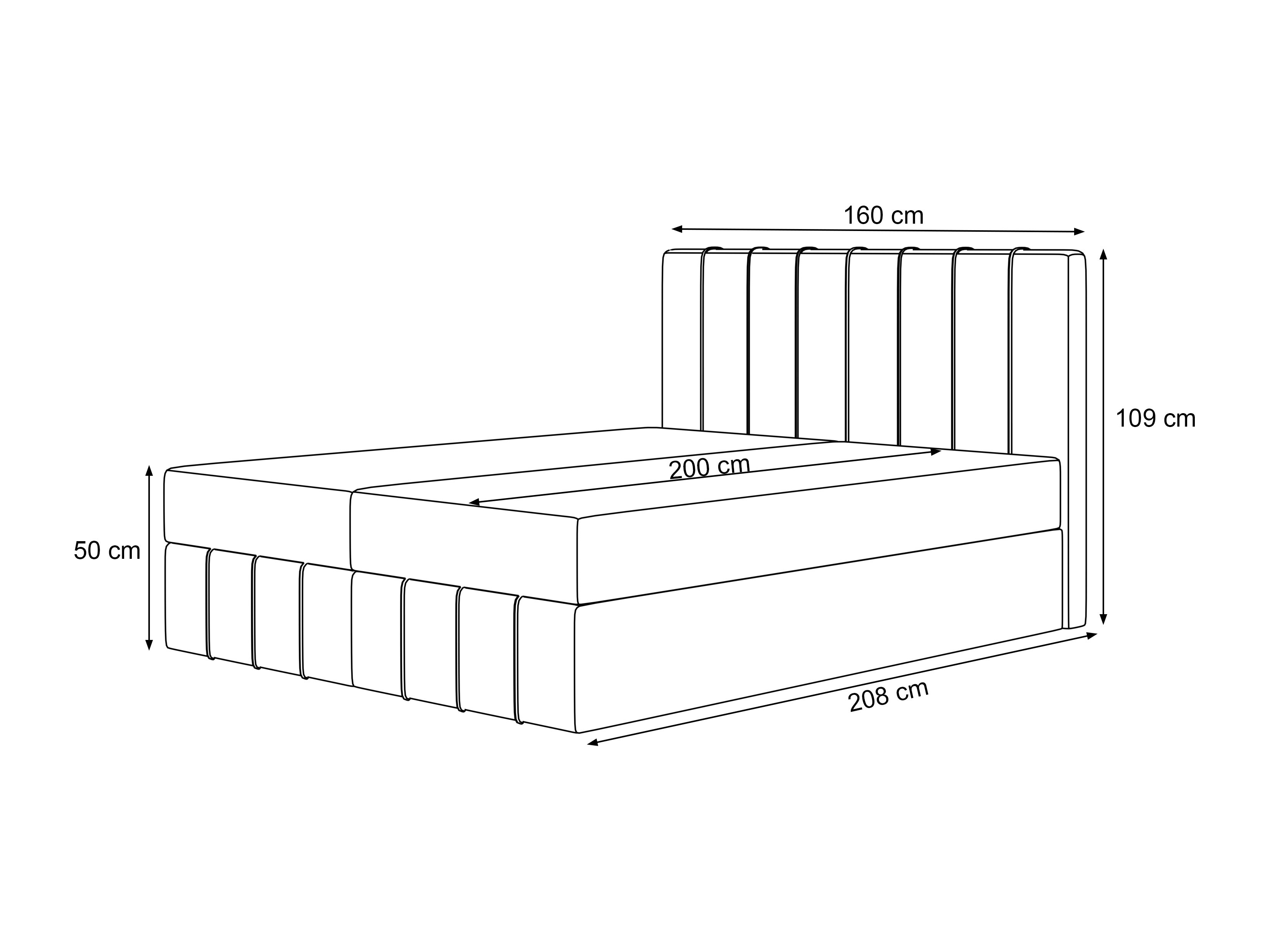 Lit boxspring Martinez 125 (Piano 14)
