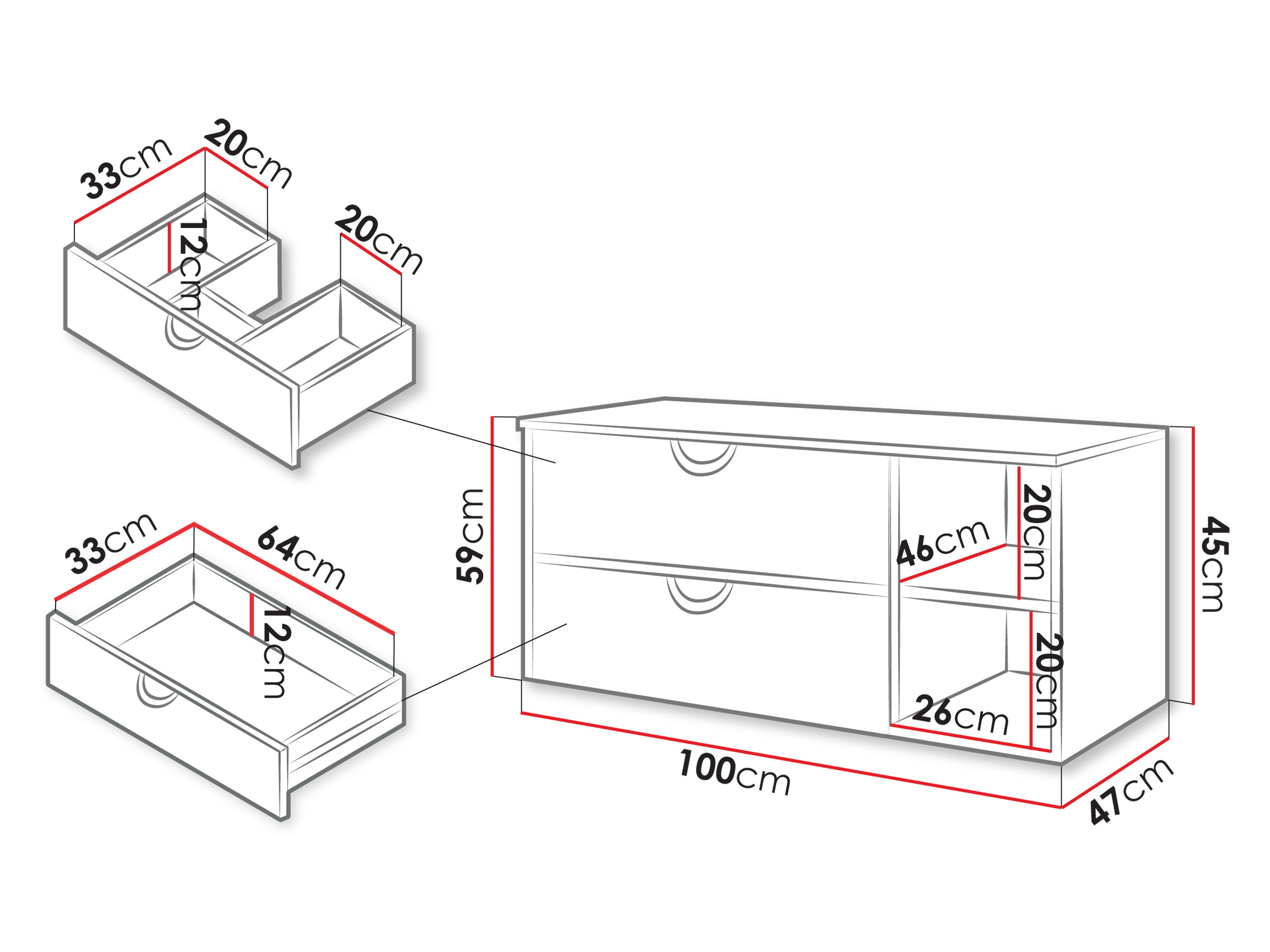 Armoire de salle de bains murale pour lavabo Providence 193 (Cachemire)