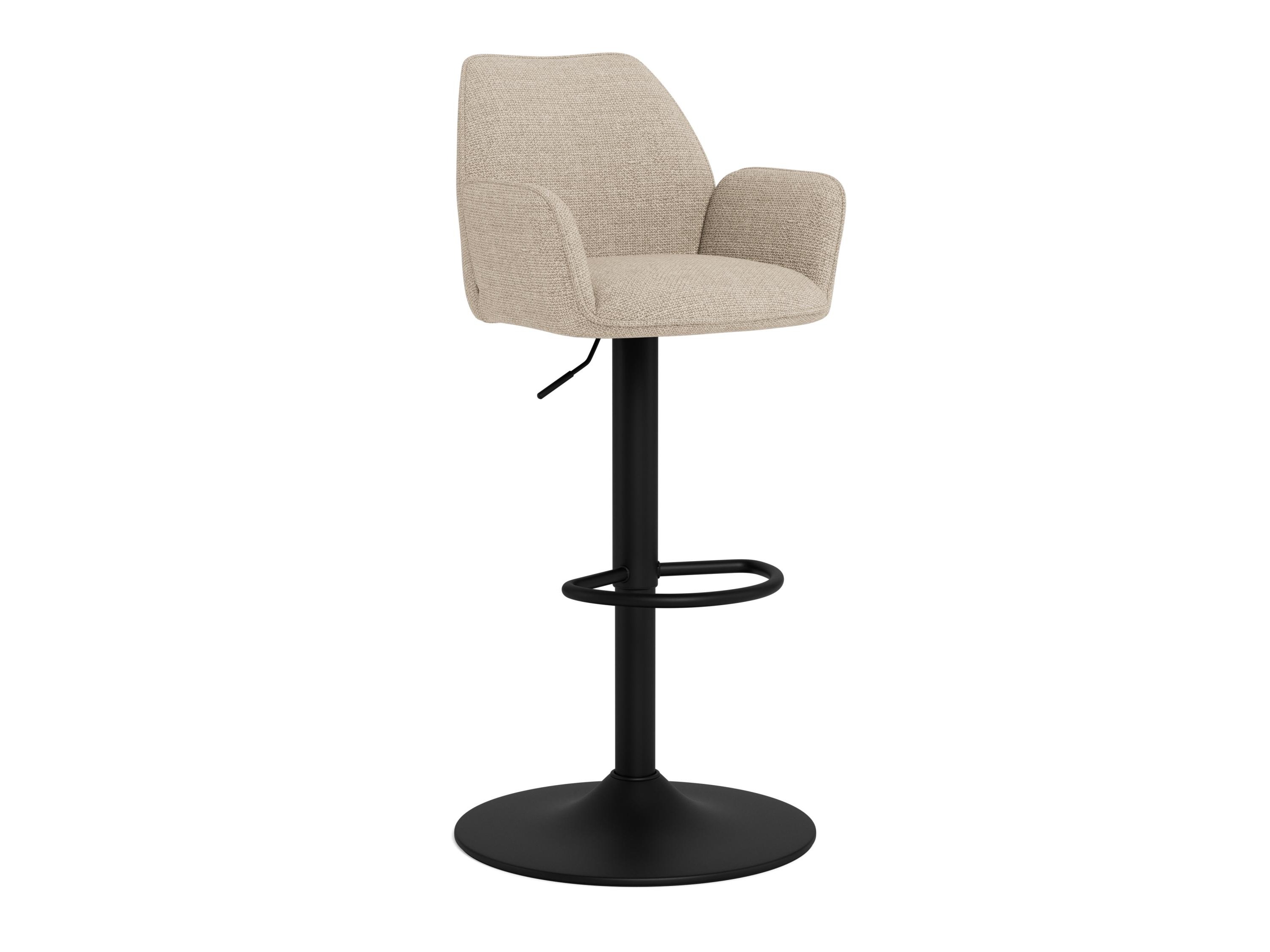 Chaise de bar mi-hauteur Norsica 1094 (Beige + Noir)