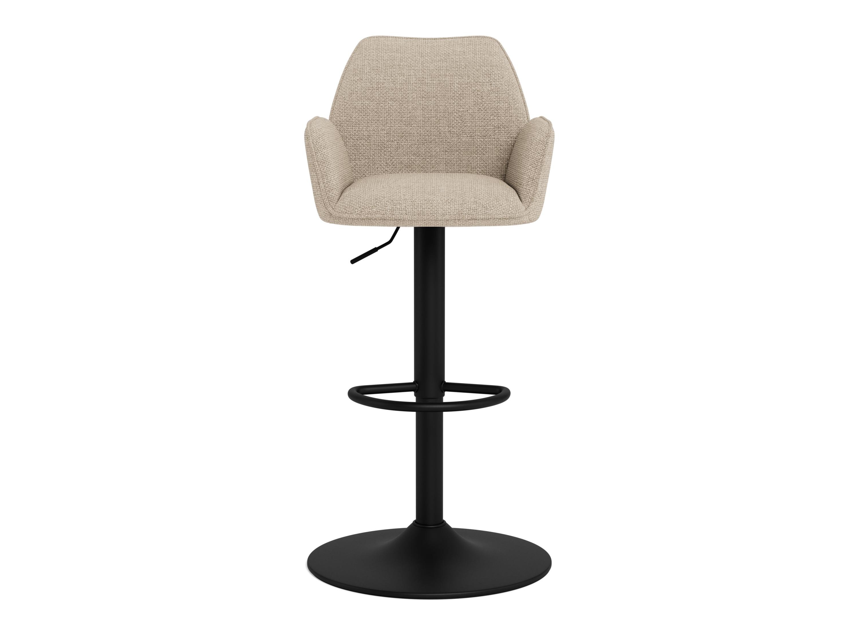 Chaise de bar mi-hauteur Norsica 1094 (Beige + Noir)