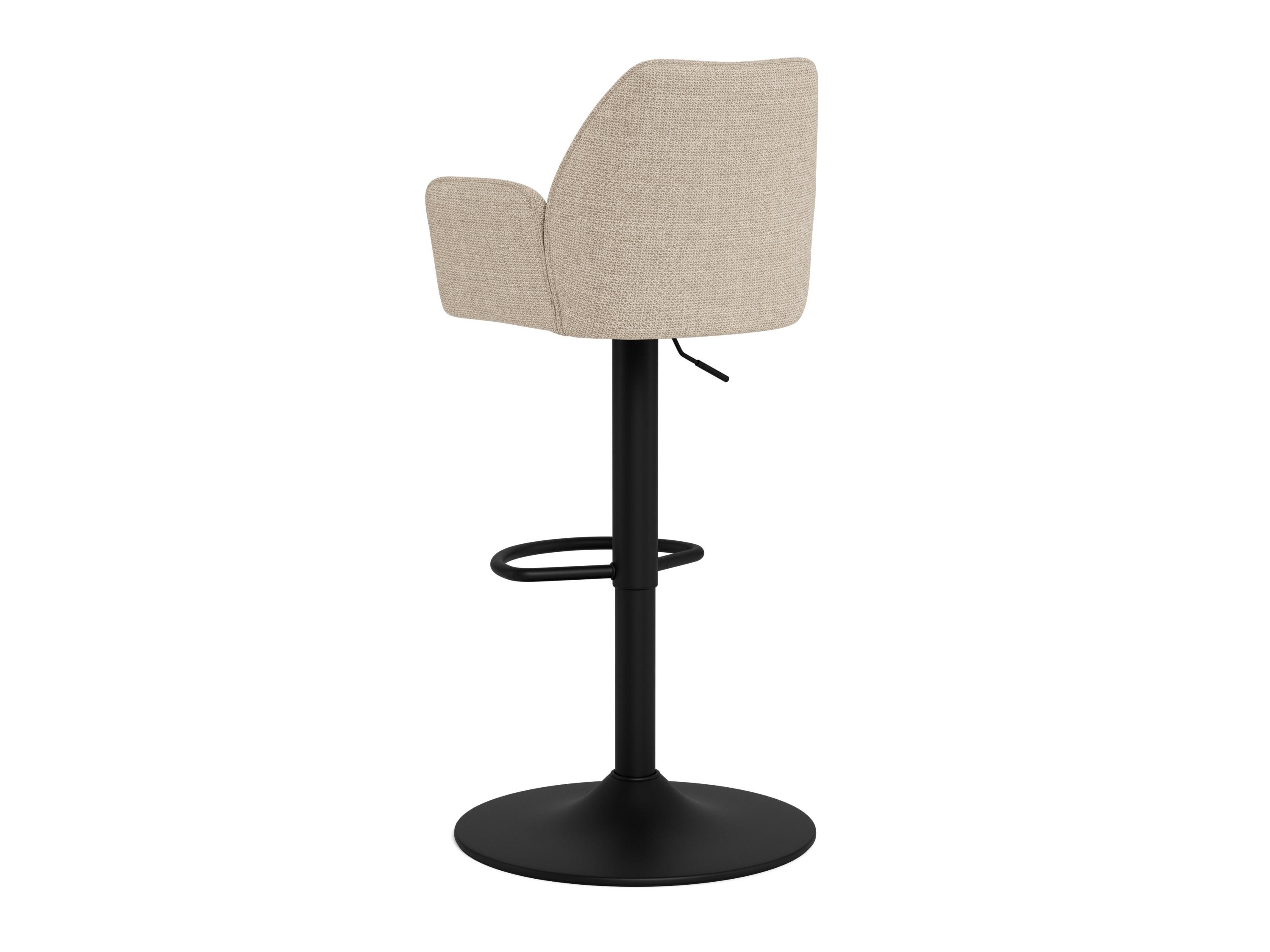 Chaise de bar mi-hauteur Norsica 1094 (Beige + Noir)
