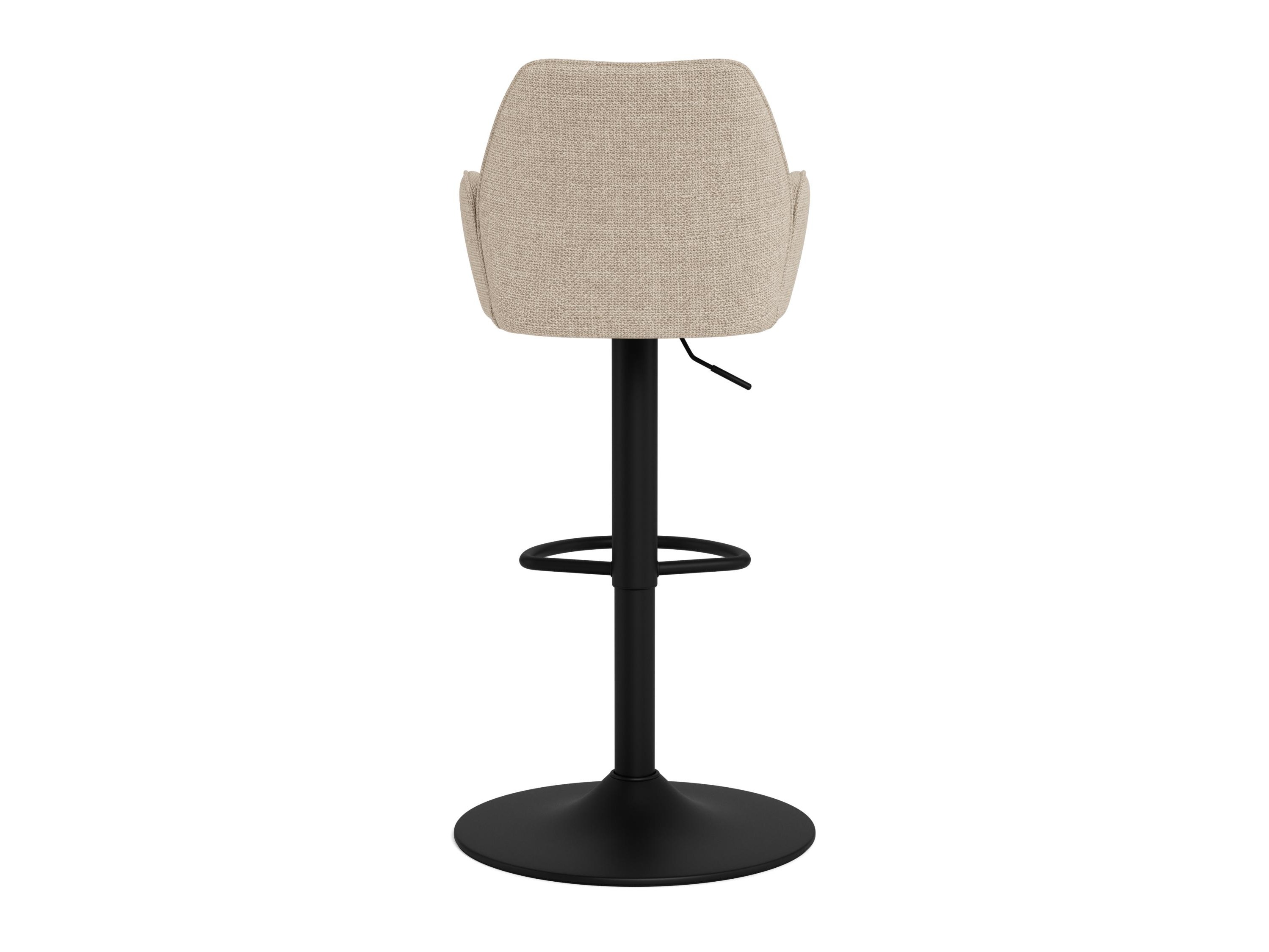 Chaise de bar mi-hauteur Norsica 1094 (Beige + Noir)