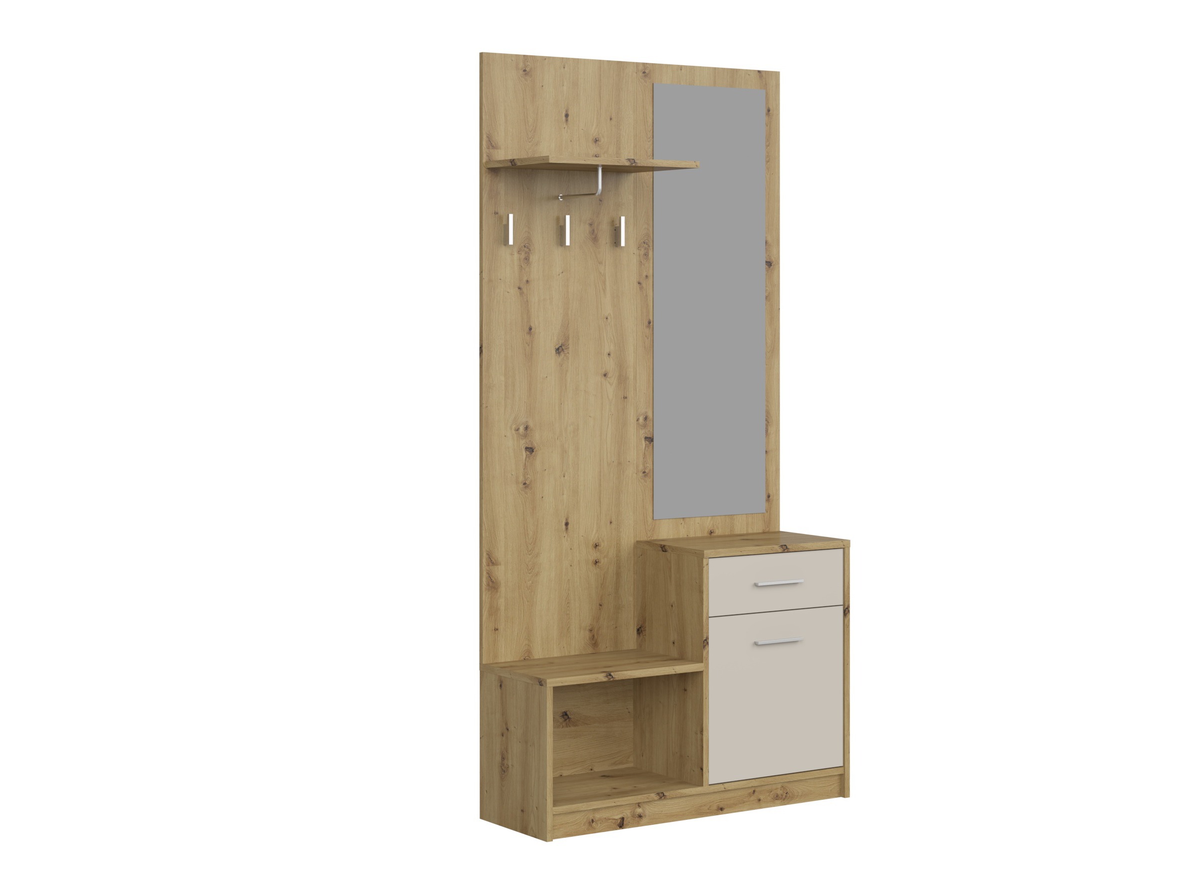 Meuble d'entrée Houston 2084 (Chêne Artisan + Cachemire)