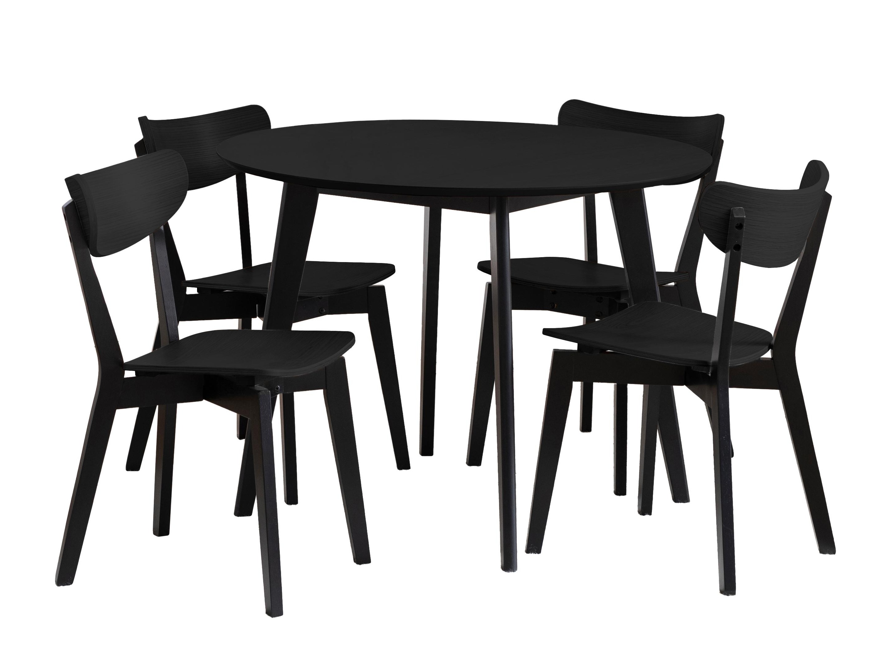 Salle à manger complète Norsica 992 (Noir)
