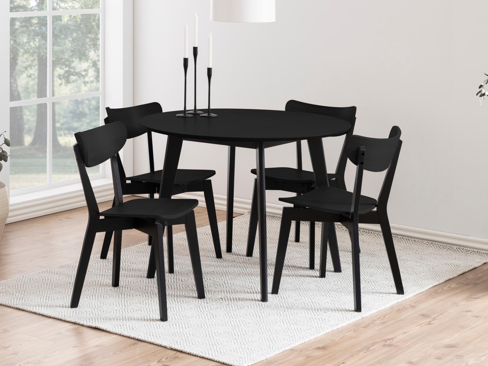 Salle à manger complète Norsica 992 (Noir)