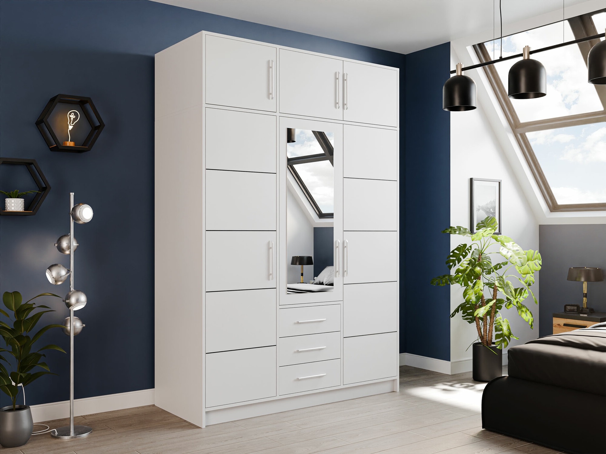 Armoire Dortivu 153 (Blanc)