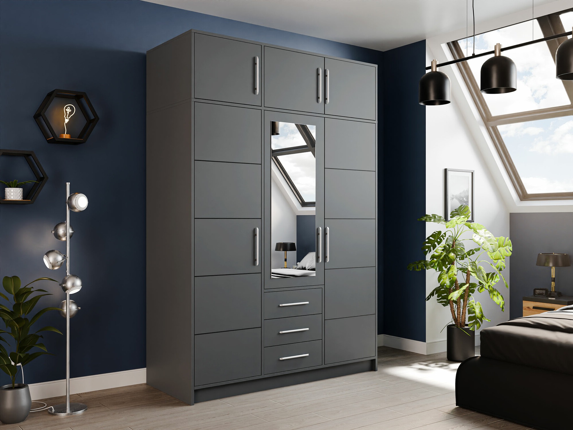 Armoire Dortivu 153 (Graphite)