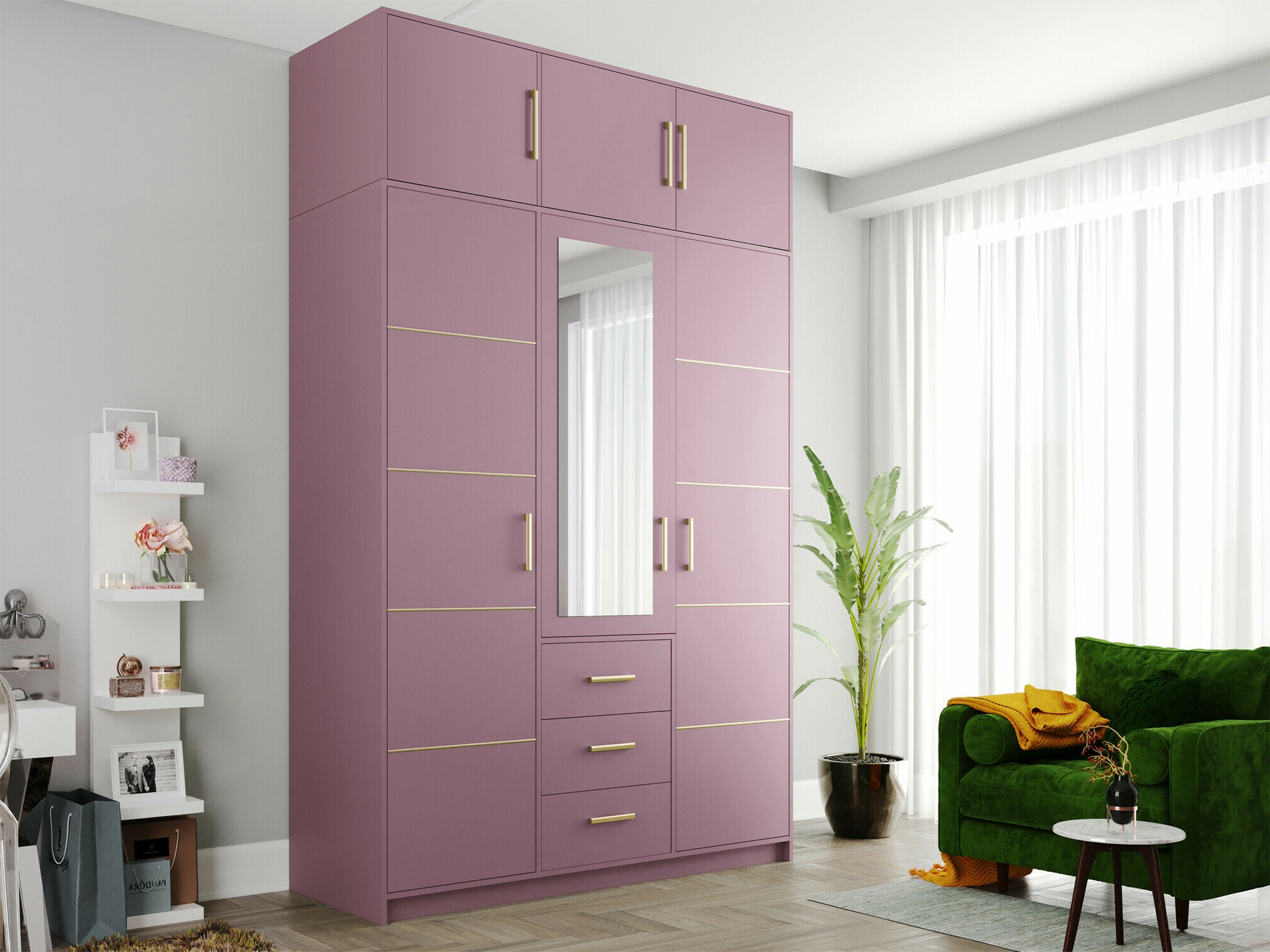 Armoire Dortivu 153 (Pourpre)