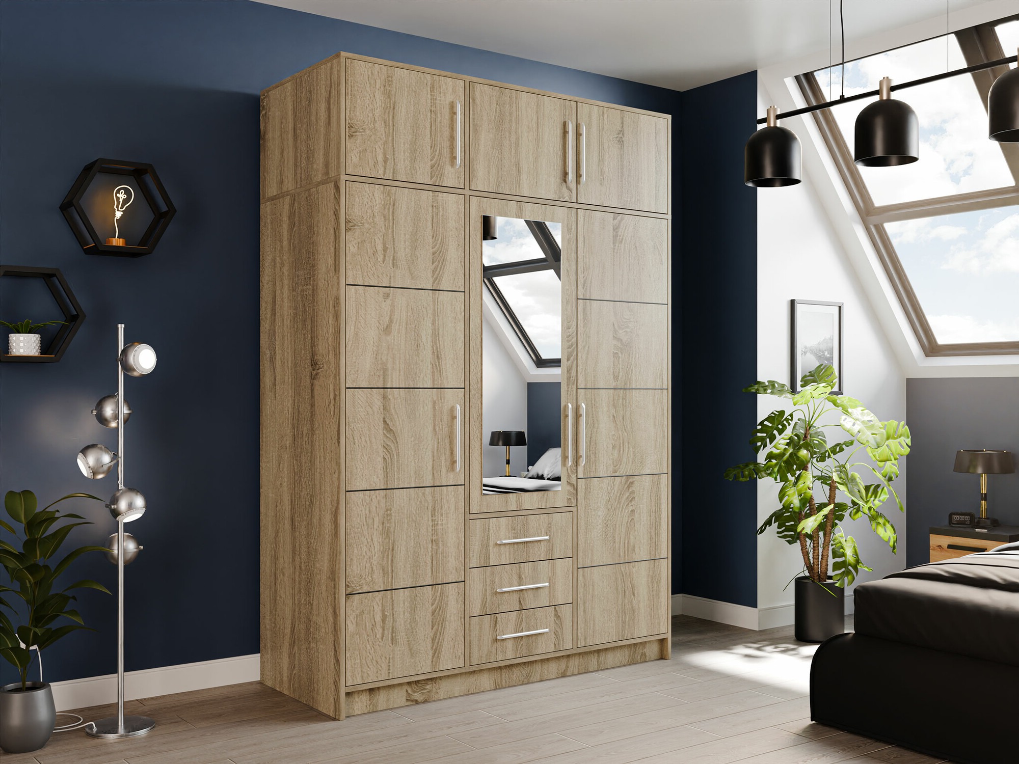 Armoire Dortivu 153 (Sonoma chêne)