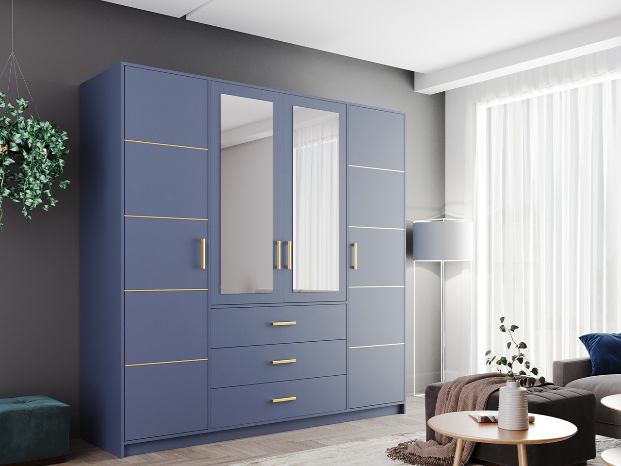 Armoire Rosa I (Bleu)