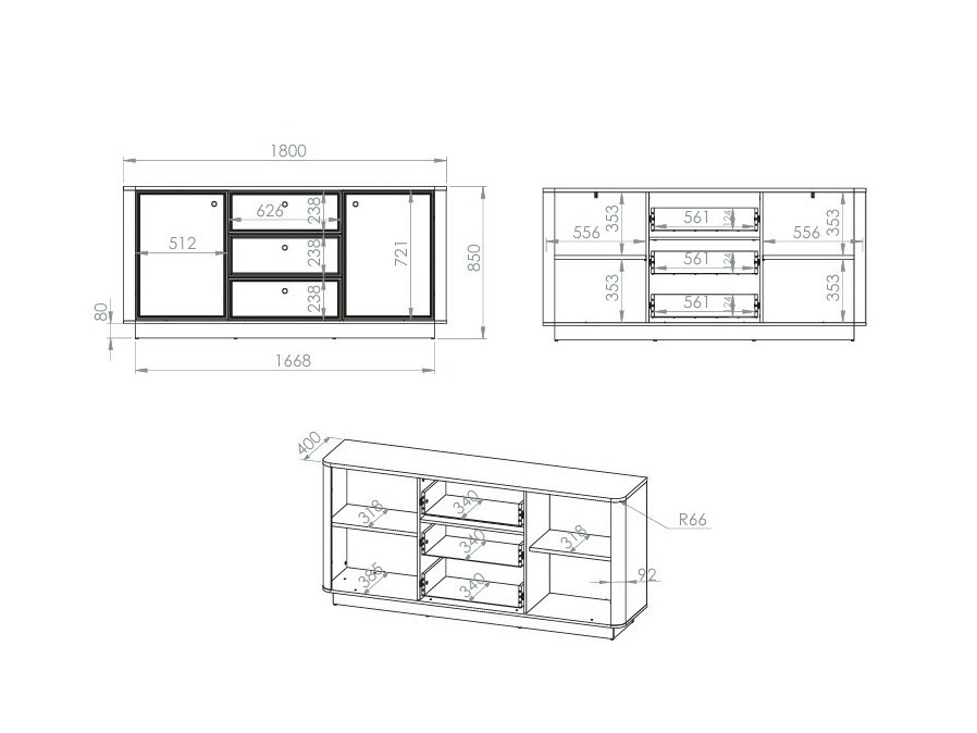 Commode Cavrome 100