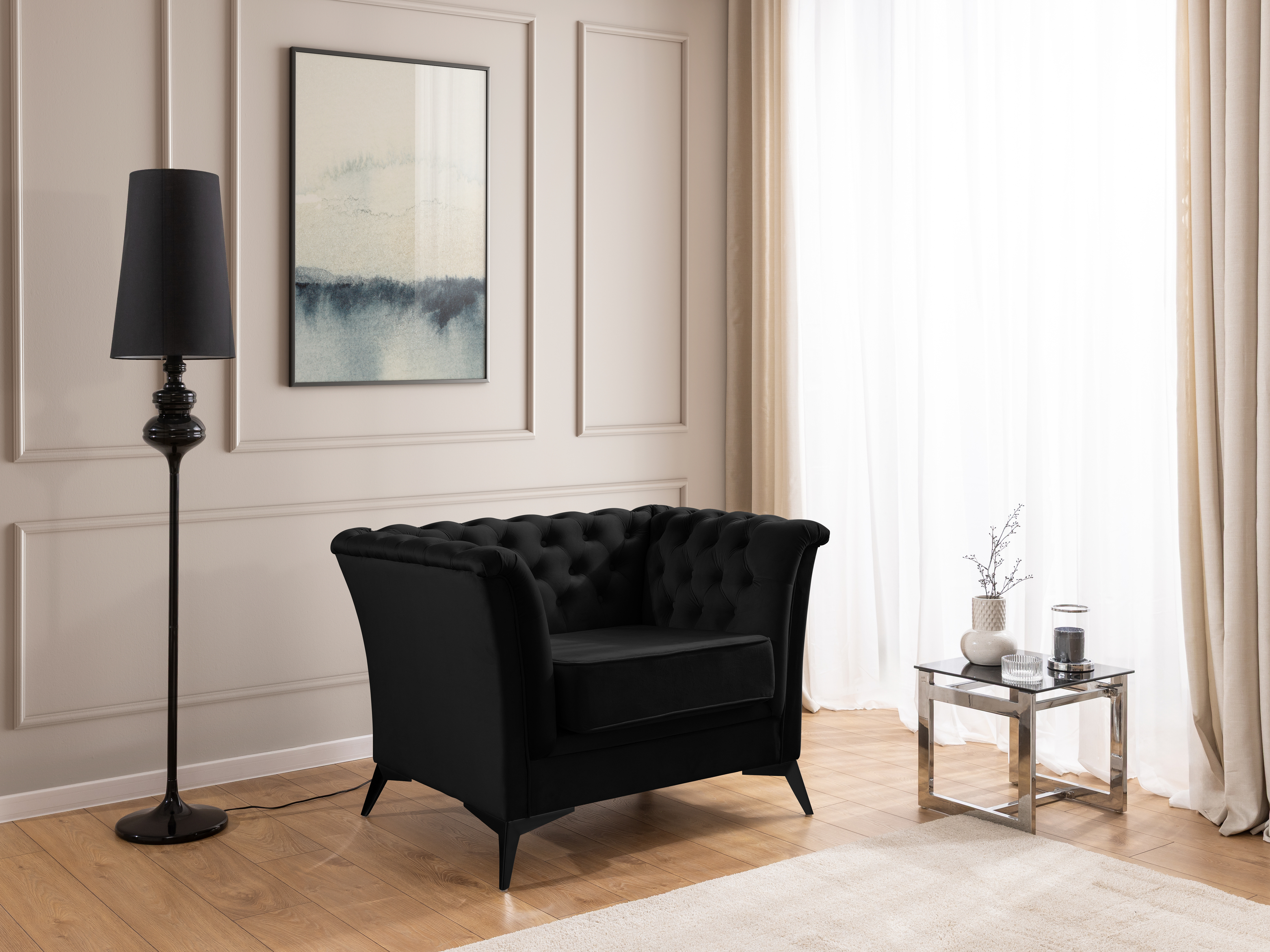 Fauteuil Chesterfield Rocklin 118 (Riviera 100)