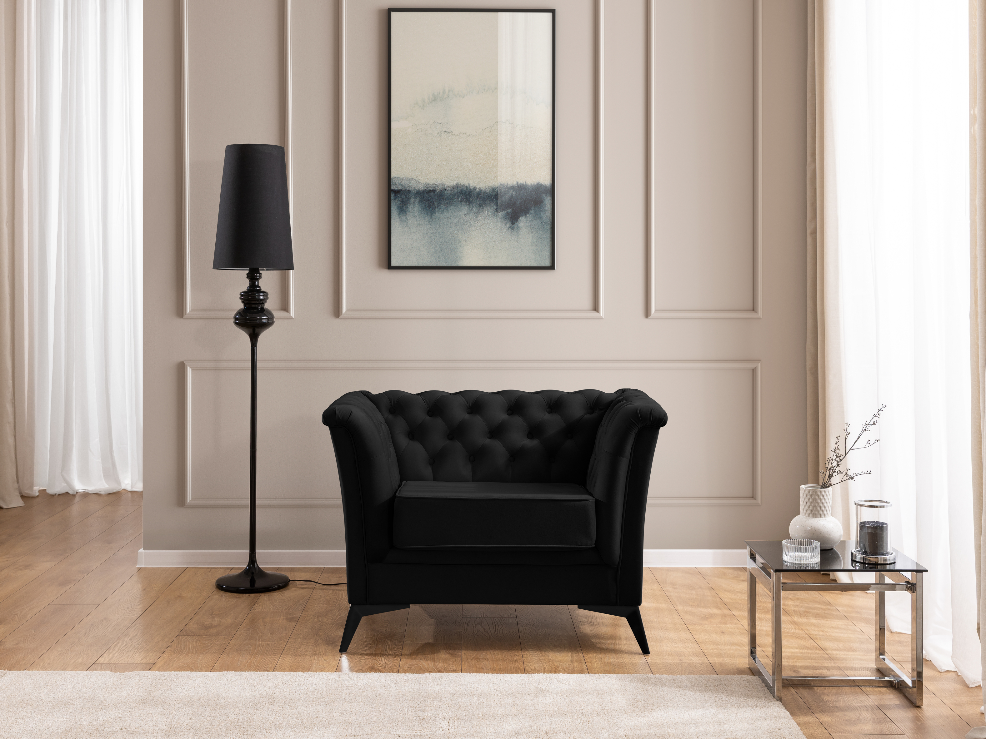 Fauteuil Chesterfield Rocklin 118 (Riviera 100)