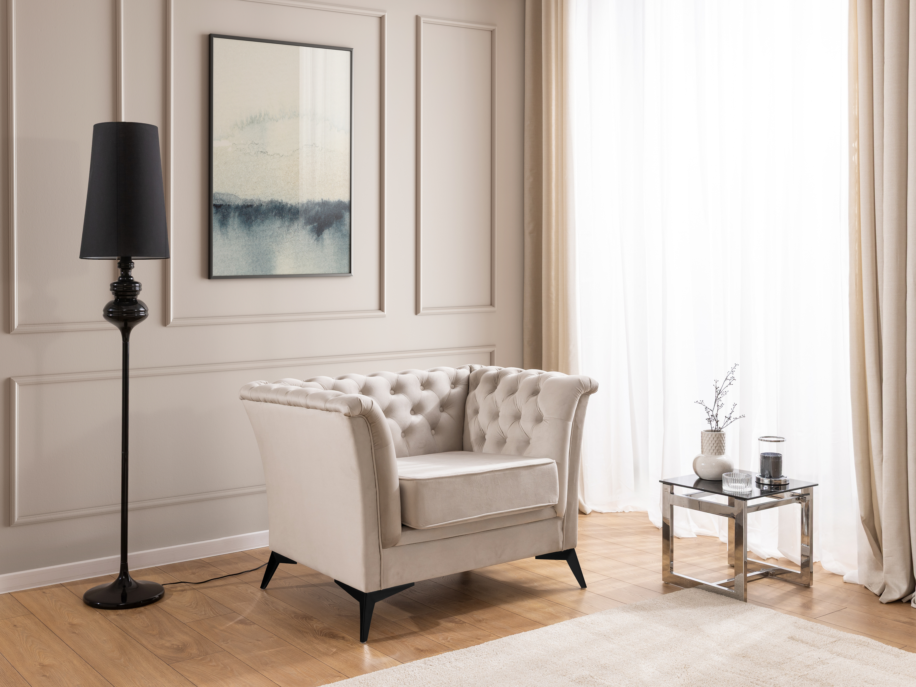 Fauteuil Chesterfield Rocklin 118 (Riviera 21)