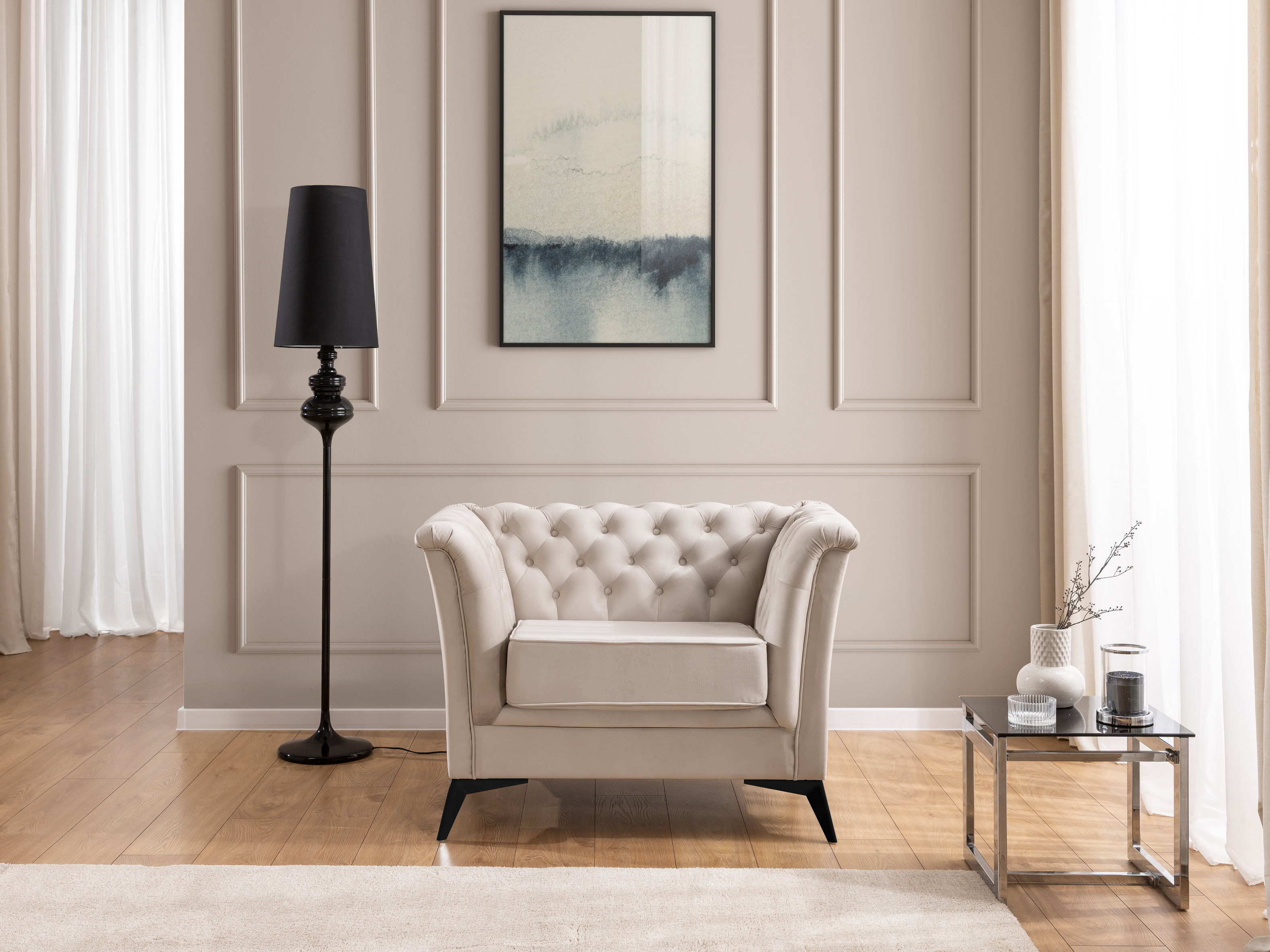 Fauteuil Chesterfield Rocklin 118 (Riviera 21)