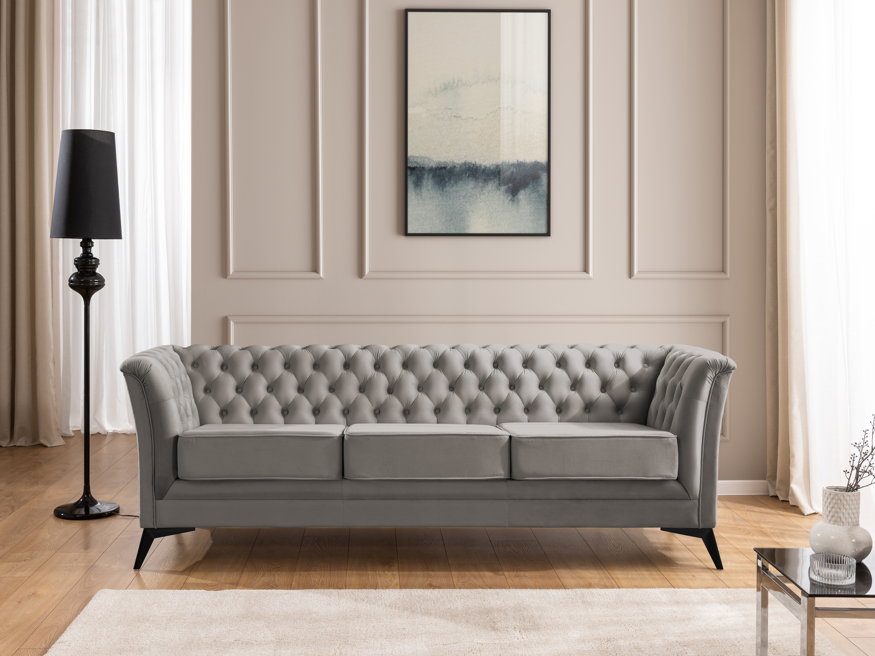Canapé Chesterfield Rocklin 120 (Riviera 91)