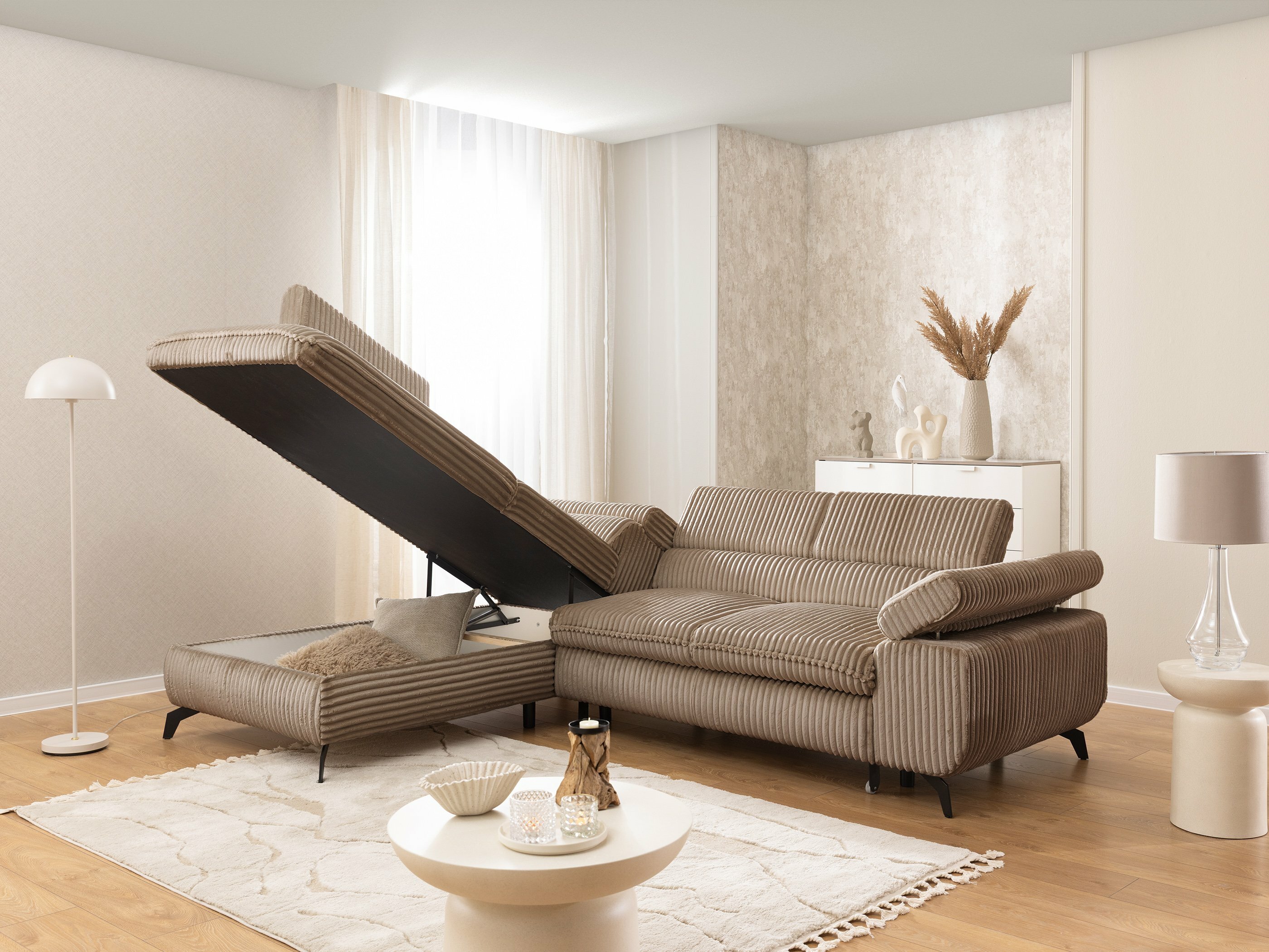 Canapé d'angle Rocklin 122 (Tilia 17)