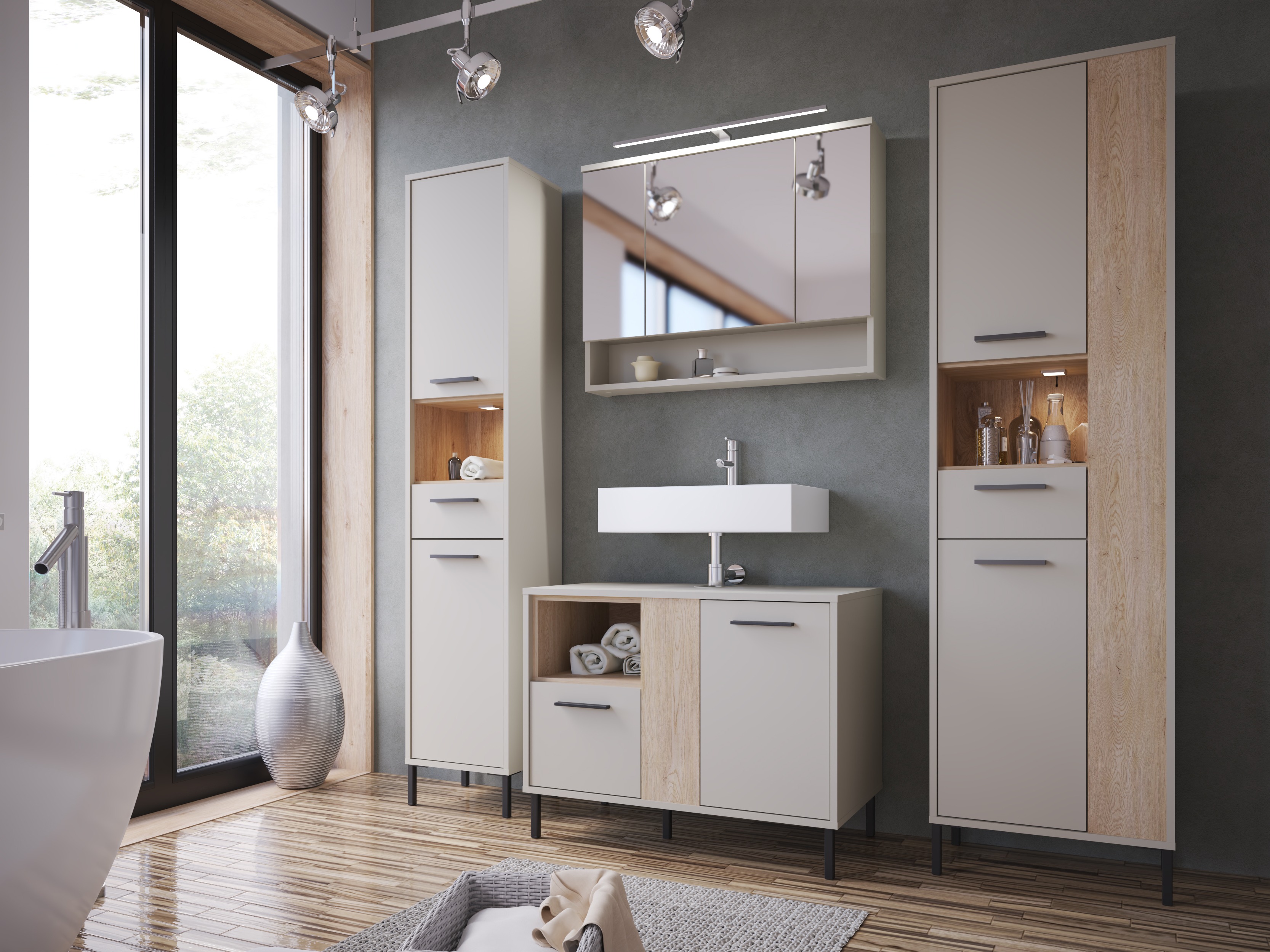 Armoire à miroir de salle de bains Camelbu 101