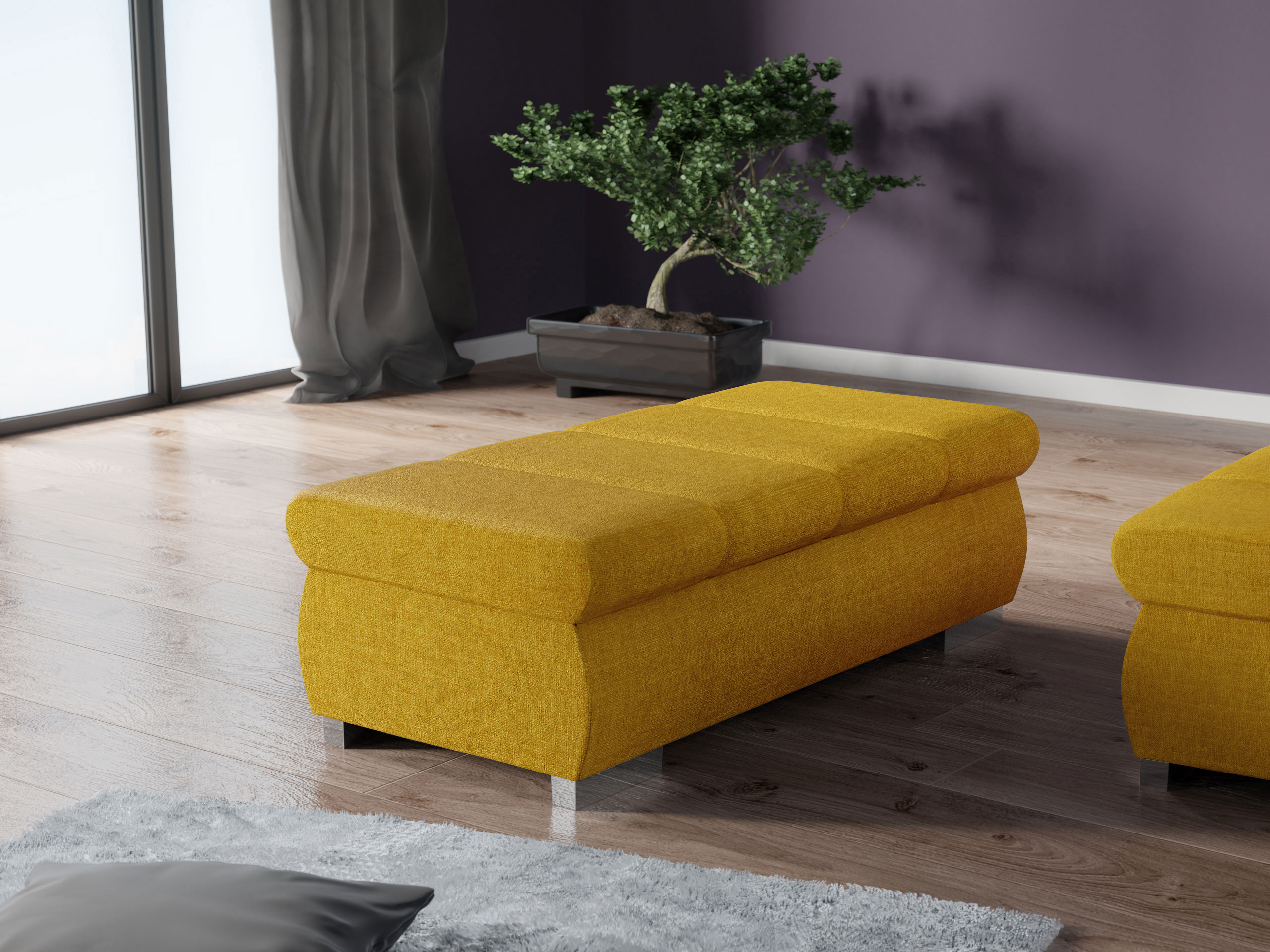 Banc rembourré Comfivo Olivetum I (Maya 05)