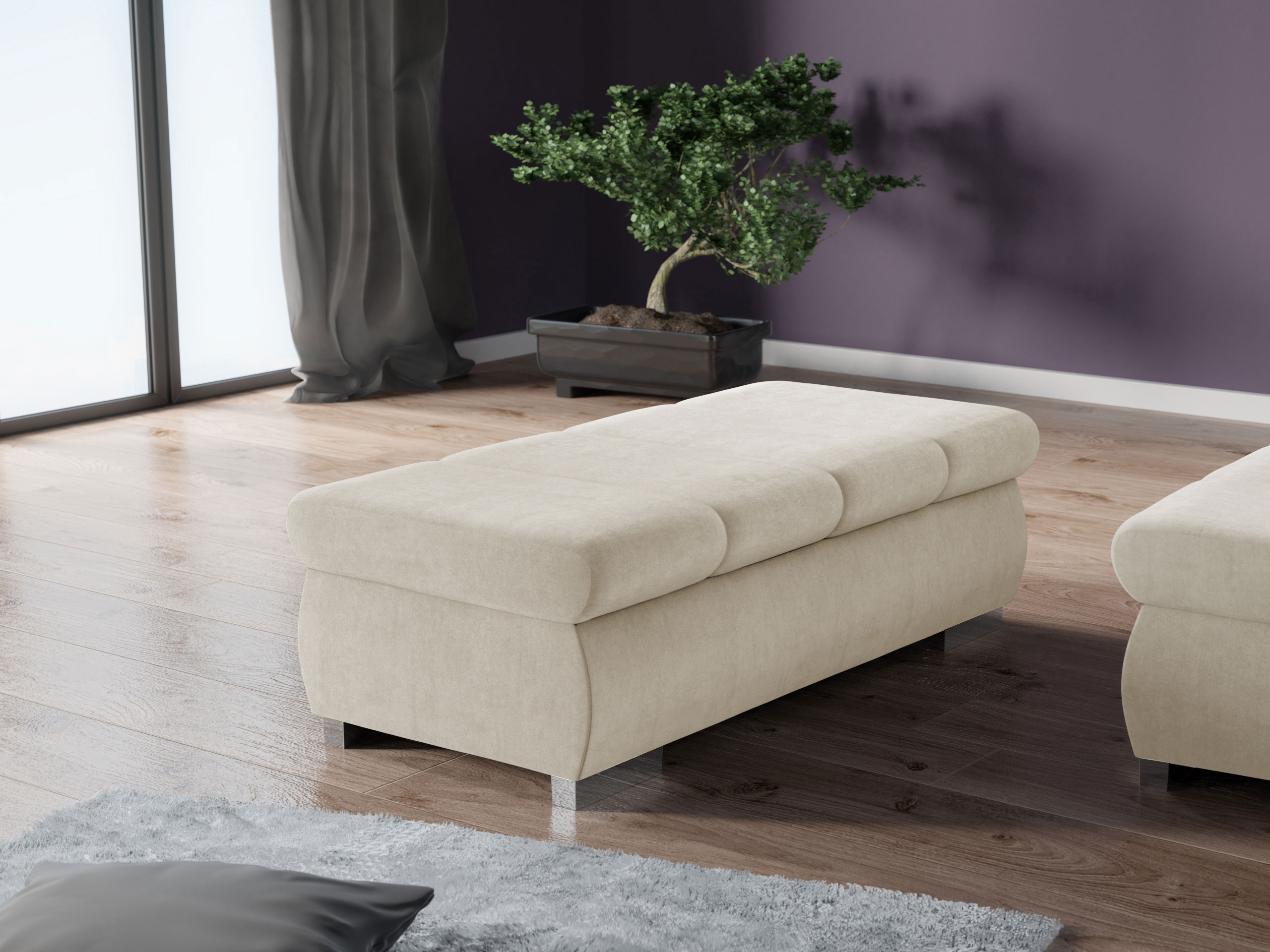 Banc rembourré Comfivo Olivetum I (Piano 02)
