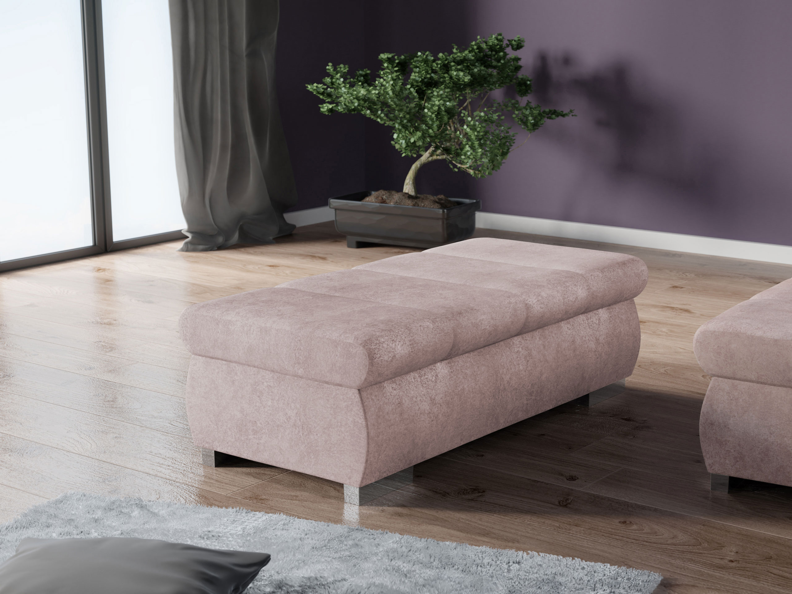 Banc rembourré Comfivo Olivetum I (Zoya 03)