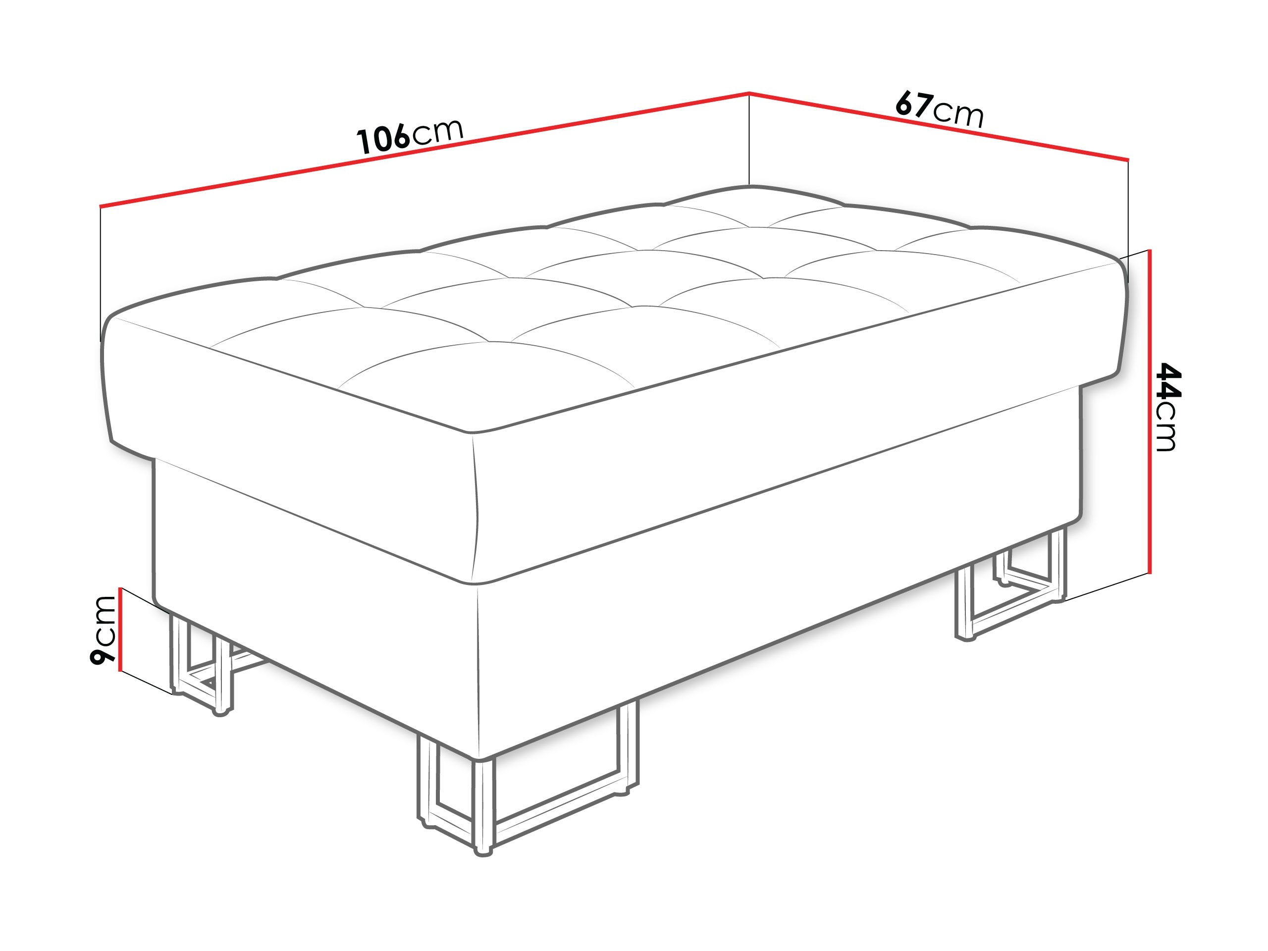 Banc rembourré Comfivo Anima (Manza 29)