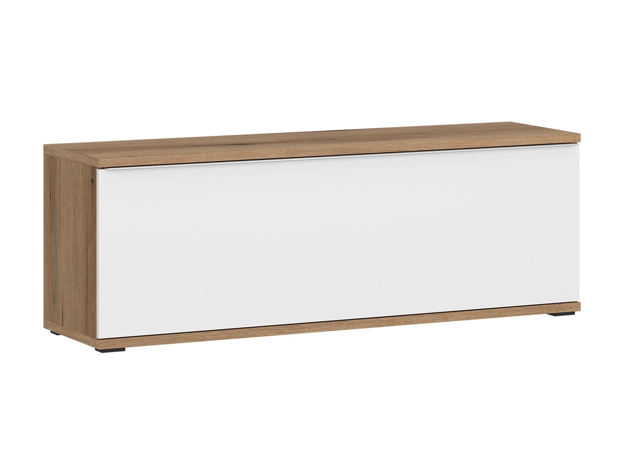 Meuble TV Camsala 100 (Blanc + Chêne)