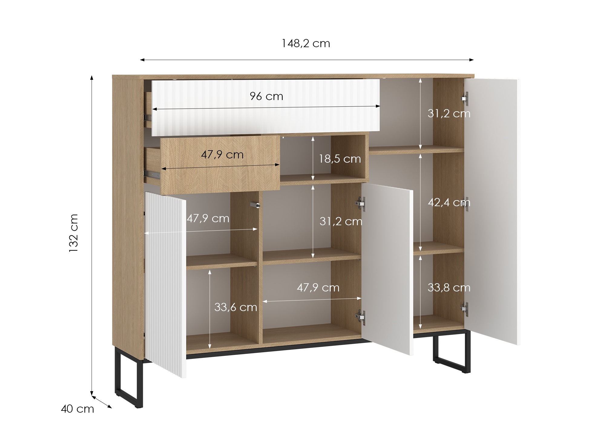 Commode Balbenu 100