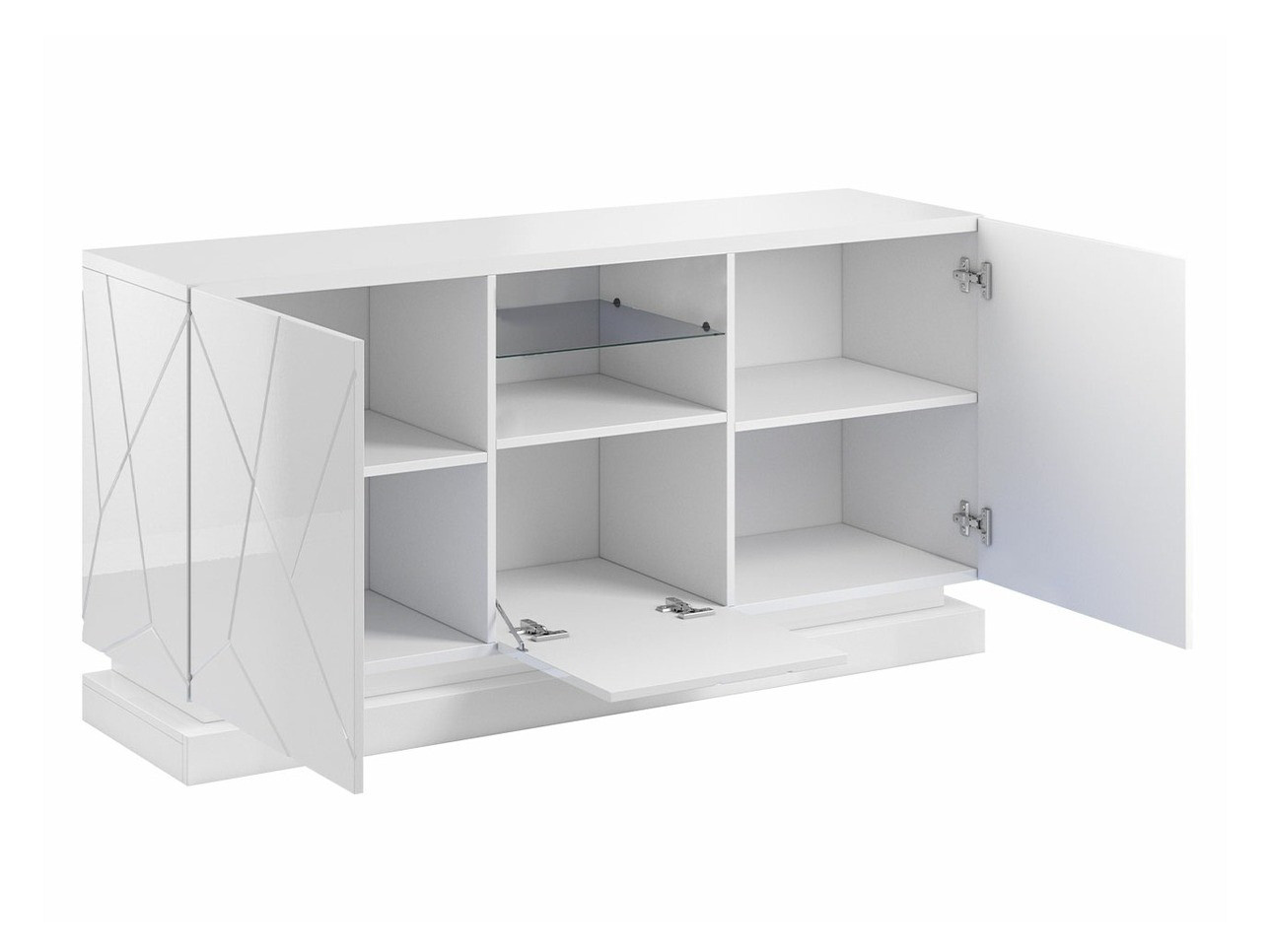 Buffet Linar (Noir + Noir brillant)