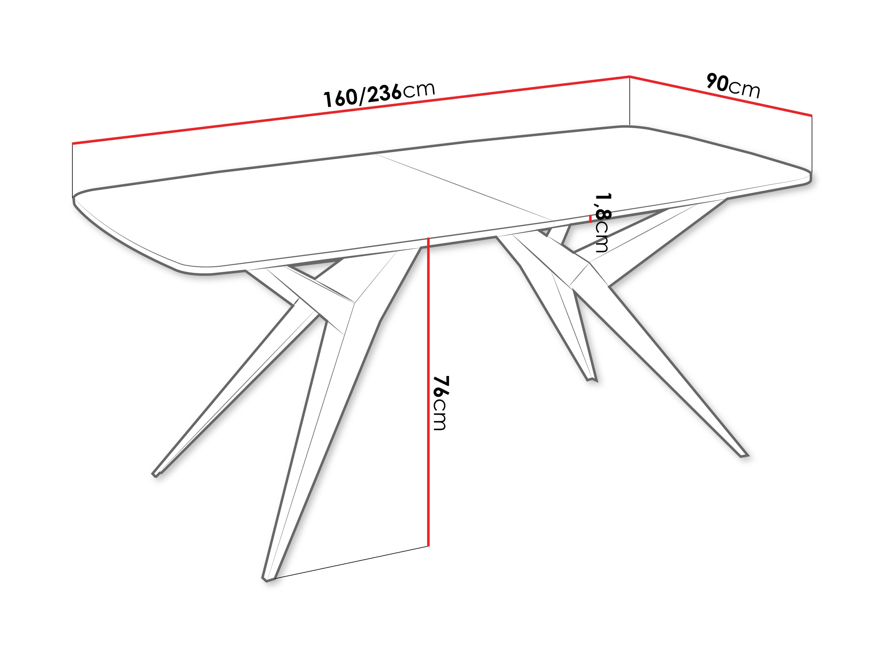 Table Oswego 152 (Chêne doré artisanal)