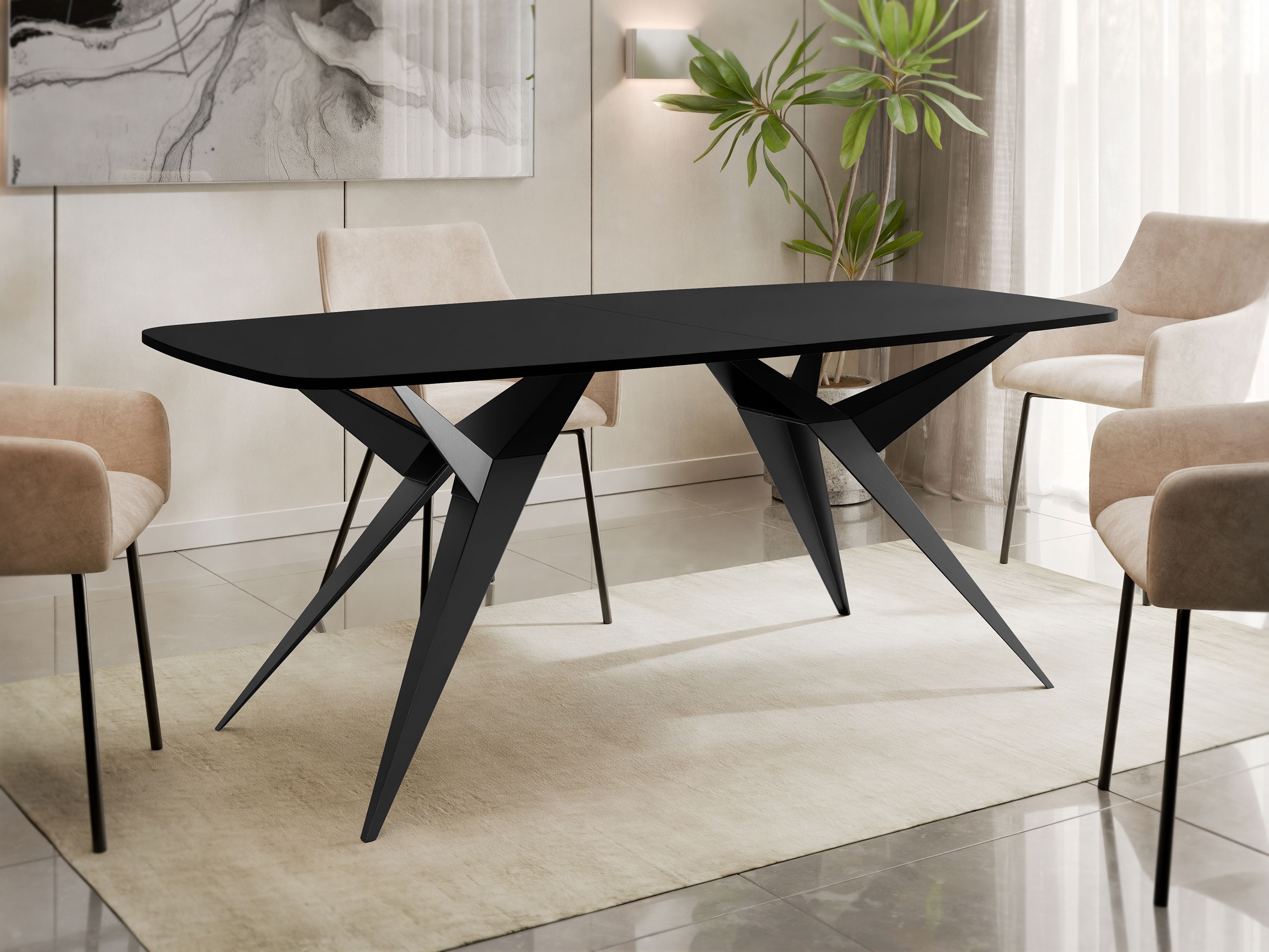 Table Oswego 152 (Noir)