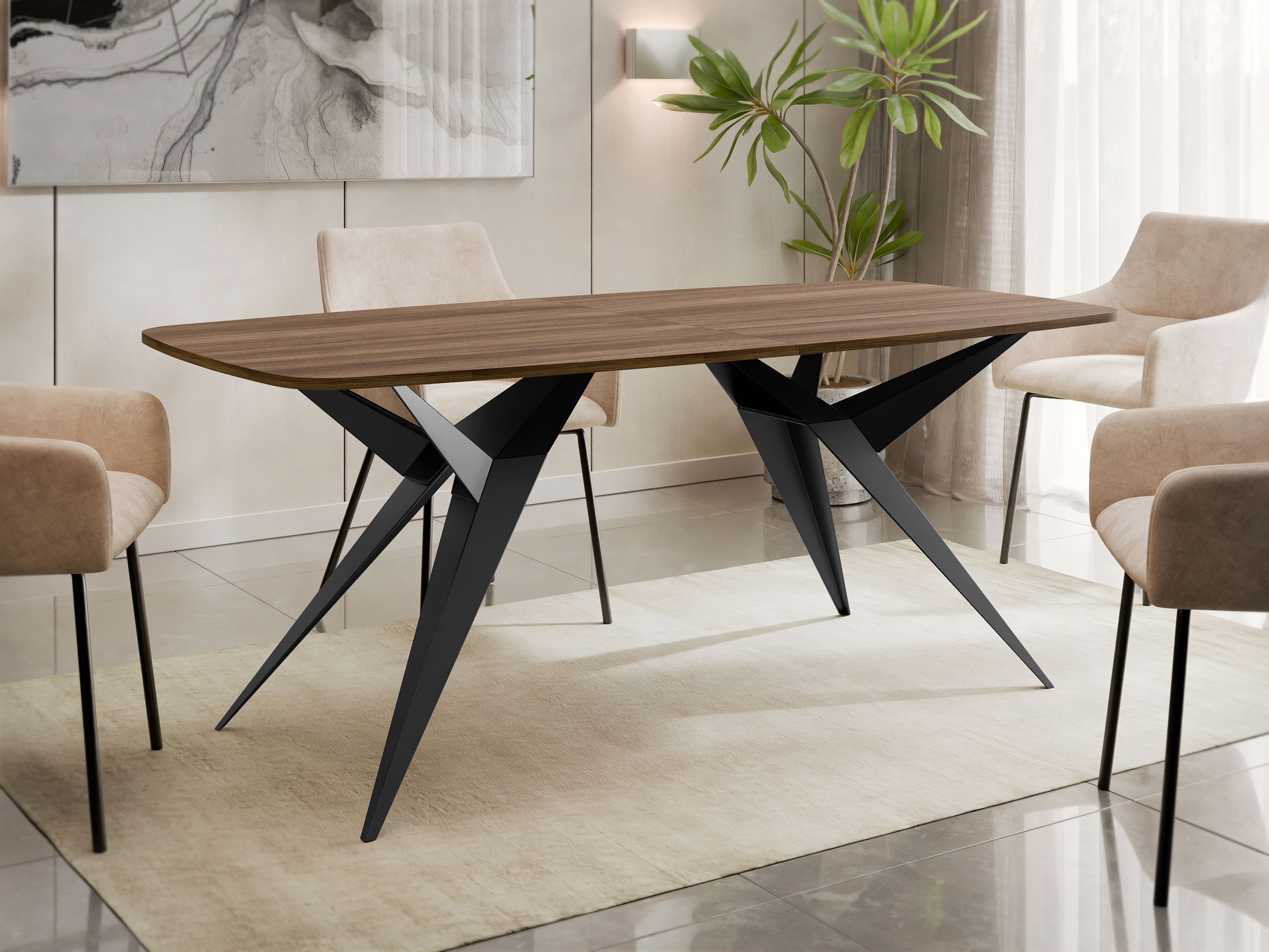 Table Oswego 152 (Noyer)