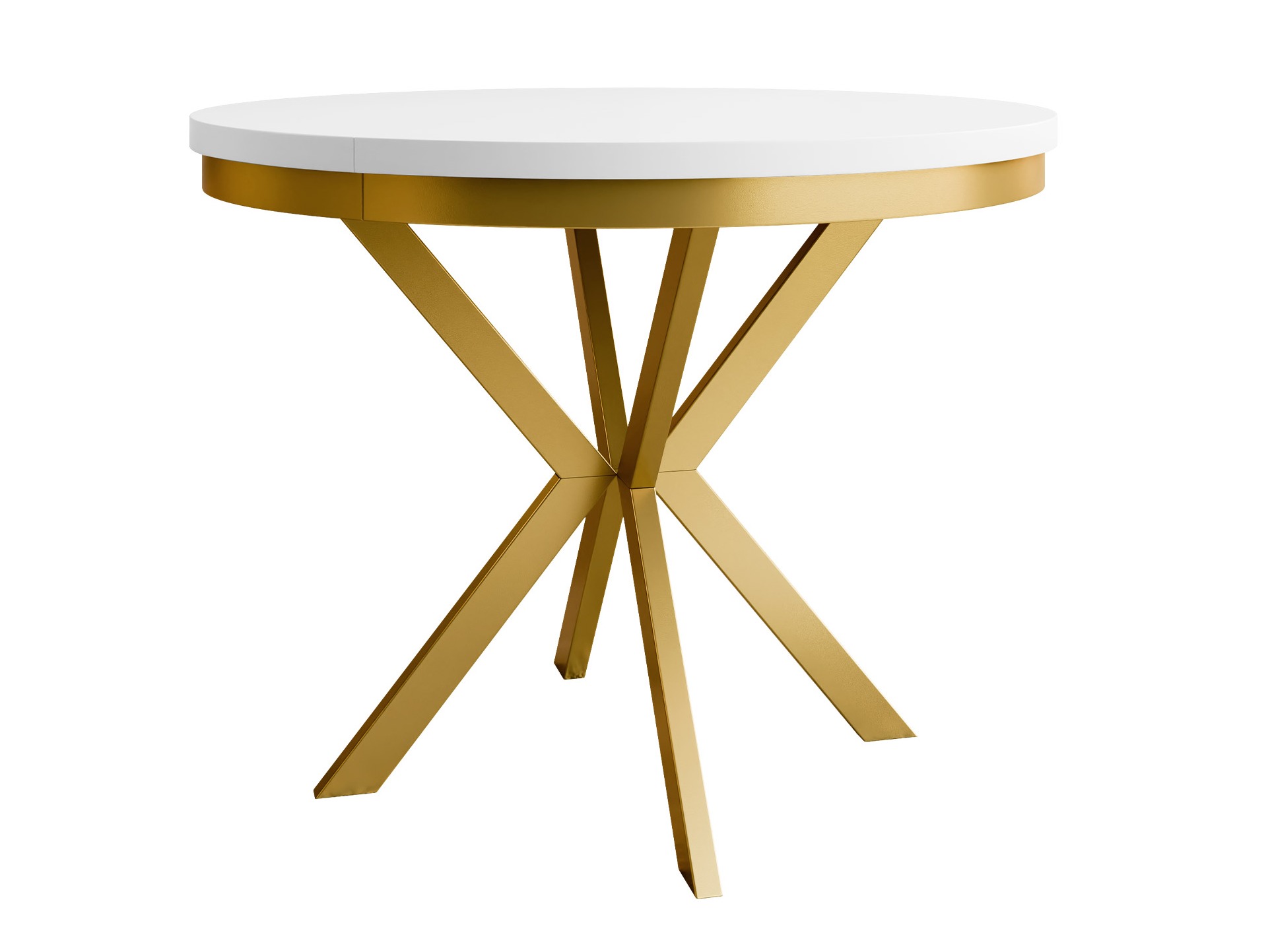 Table Oswego 155 (Blanc + Doré)