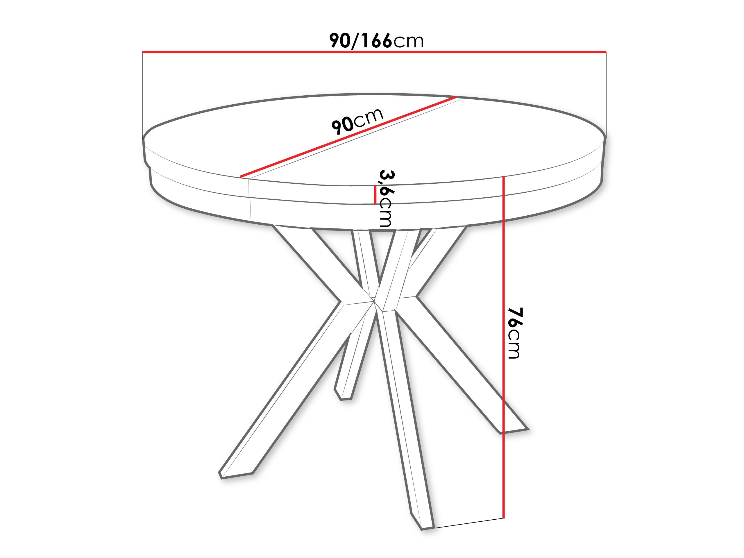 Table Oswego 155 (Chêne doré artisanal)