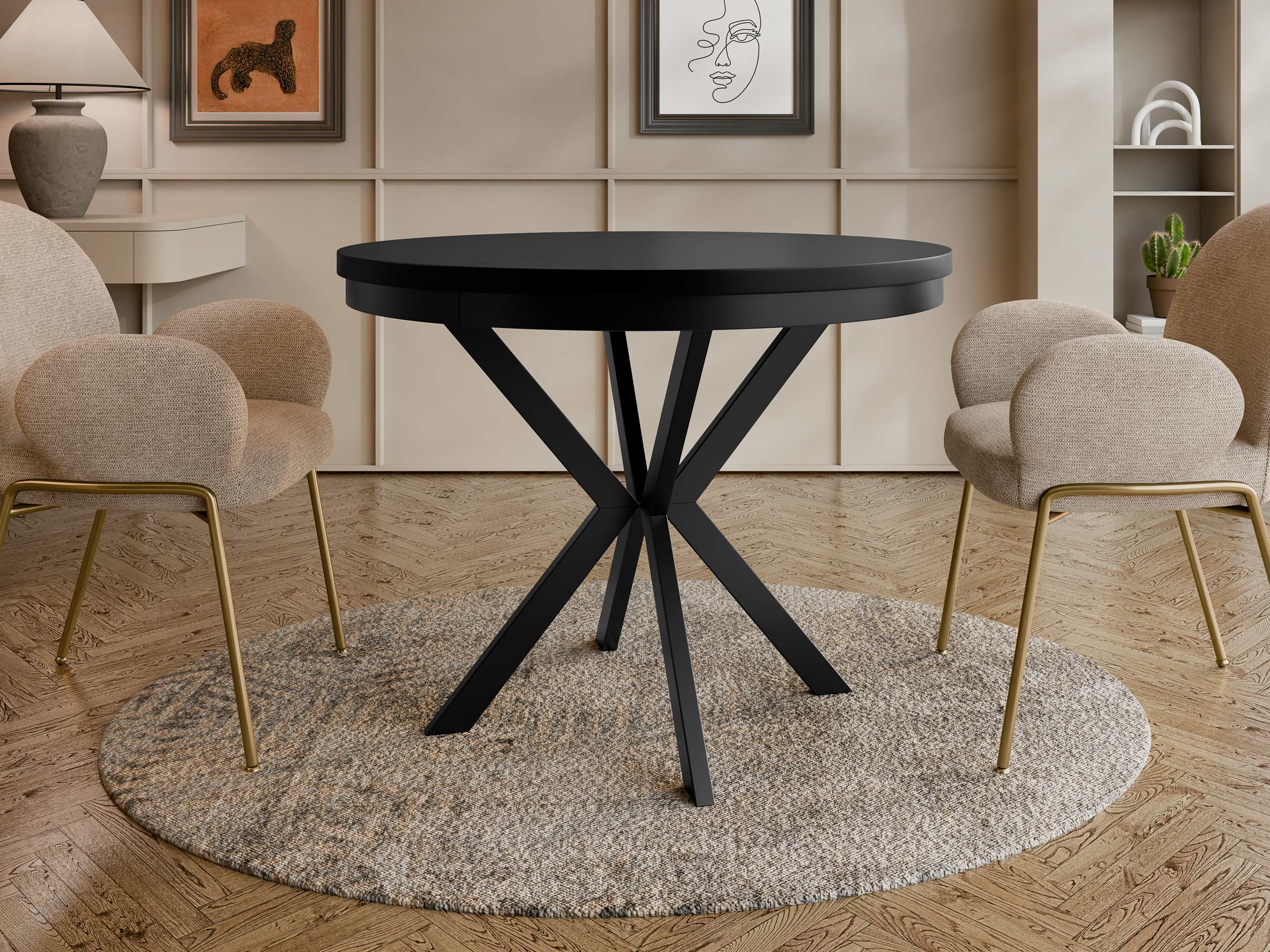 Table Oswego 155 (Noir)