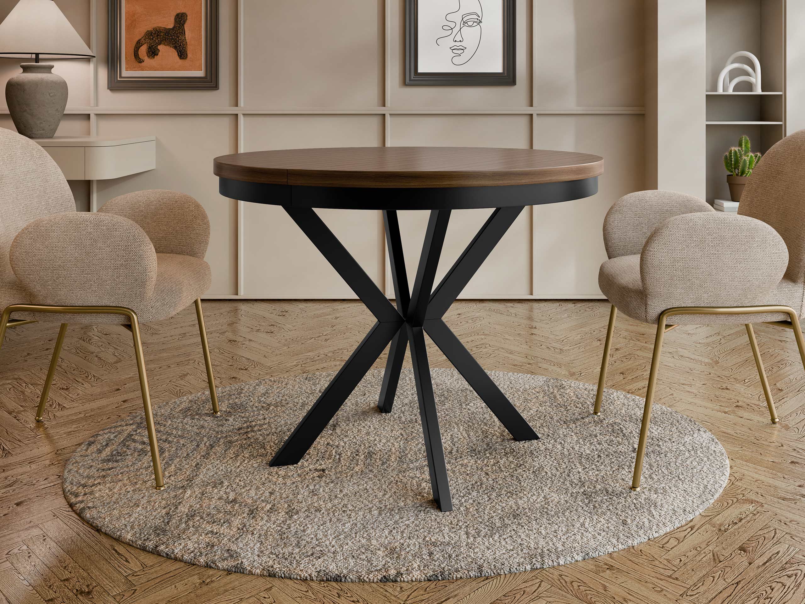 Table Oswego 155 (Noyer)
