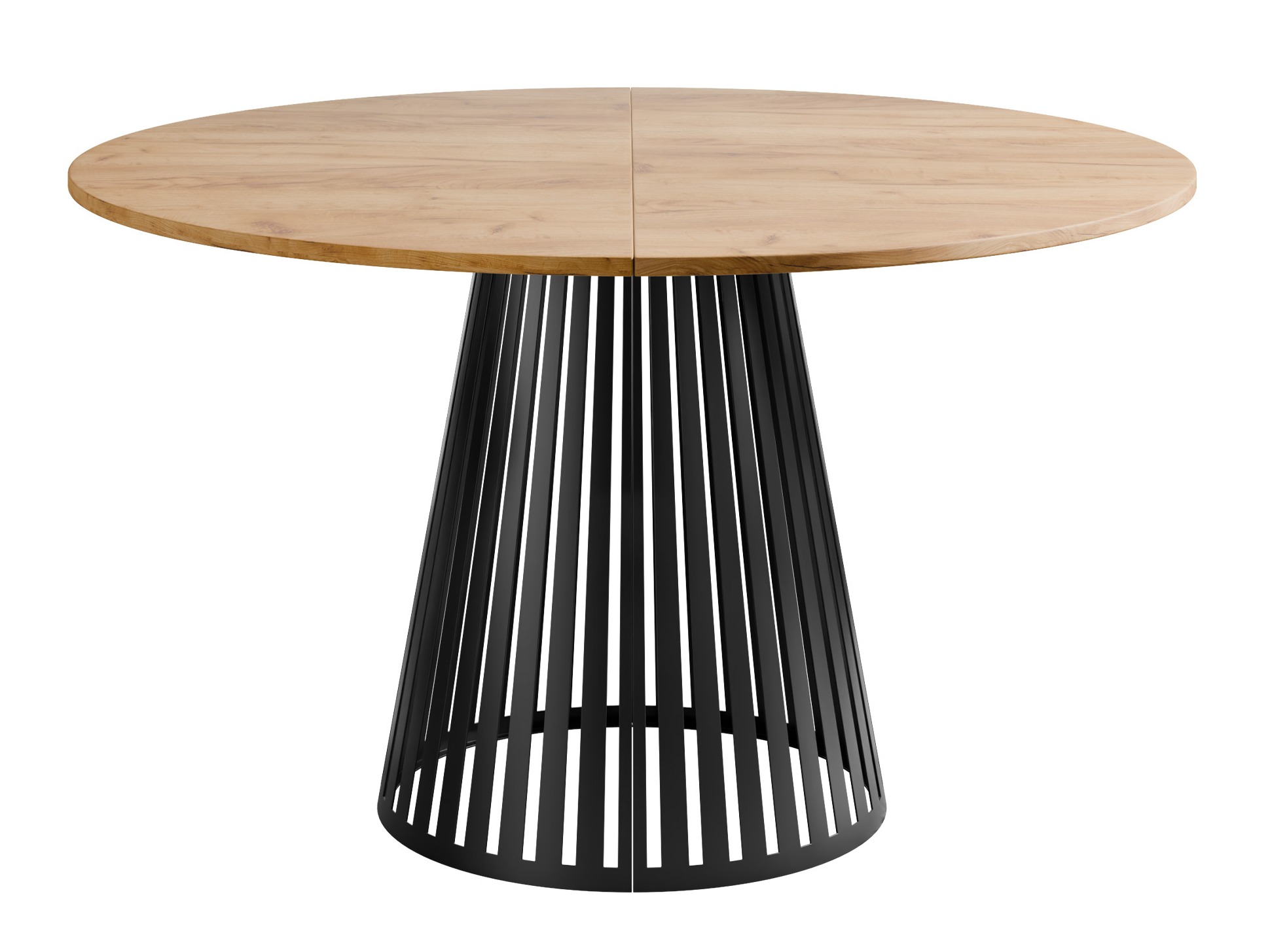 Table Prudentia II (Chêne doré artisanal + Noir)