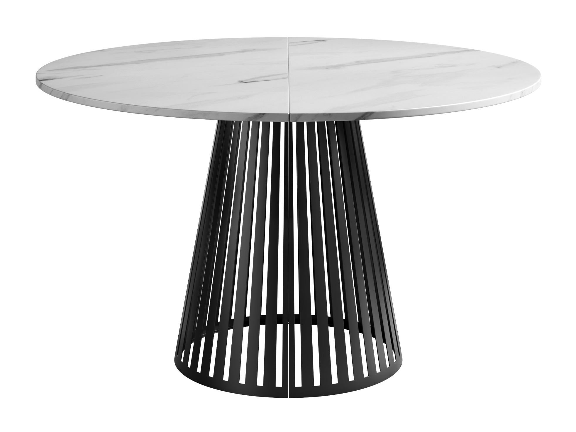 Table Prudentia II (Marbre blanc + Noir)