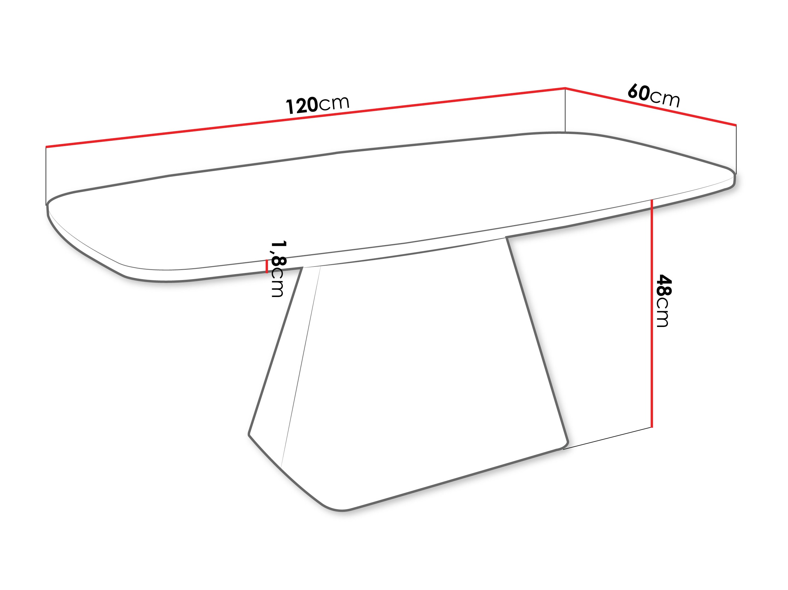 Table basse Oswego 158 (Blanc)