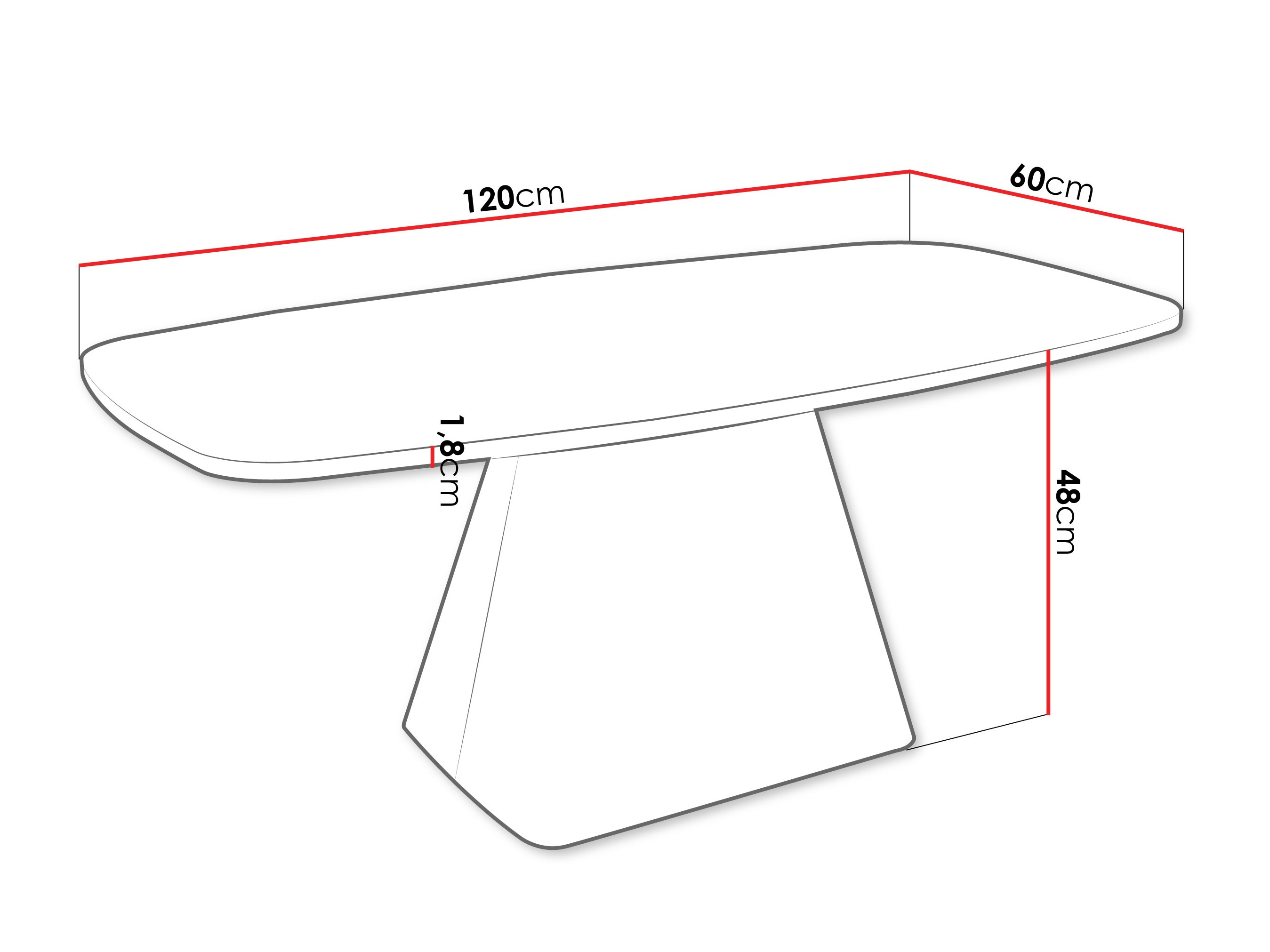 Table basse Oswego 158 (Cachemire)