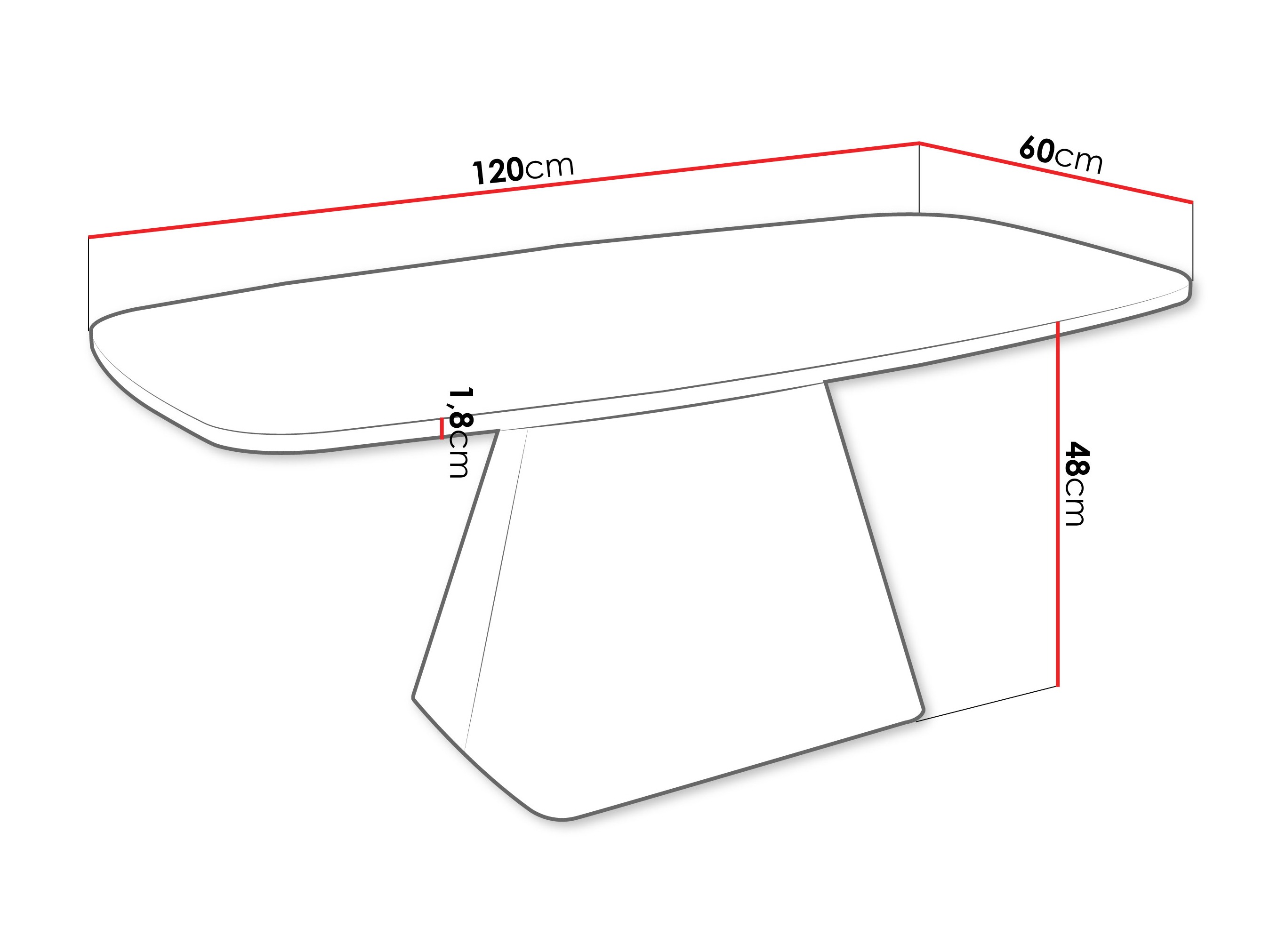 Table basse Oswego 158 (Chêne doré artisanal)